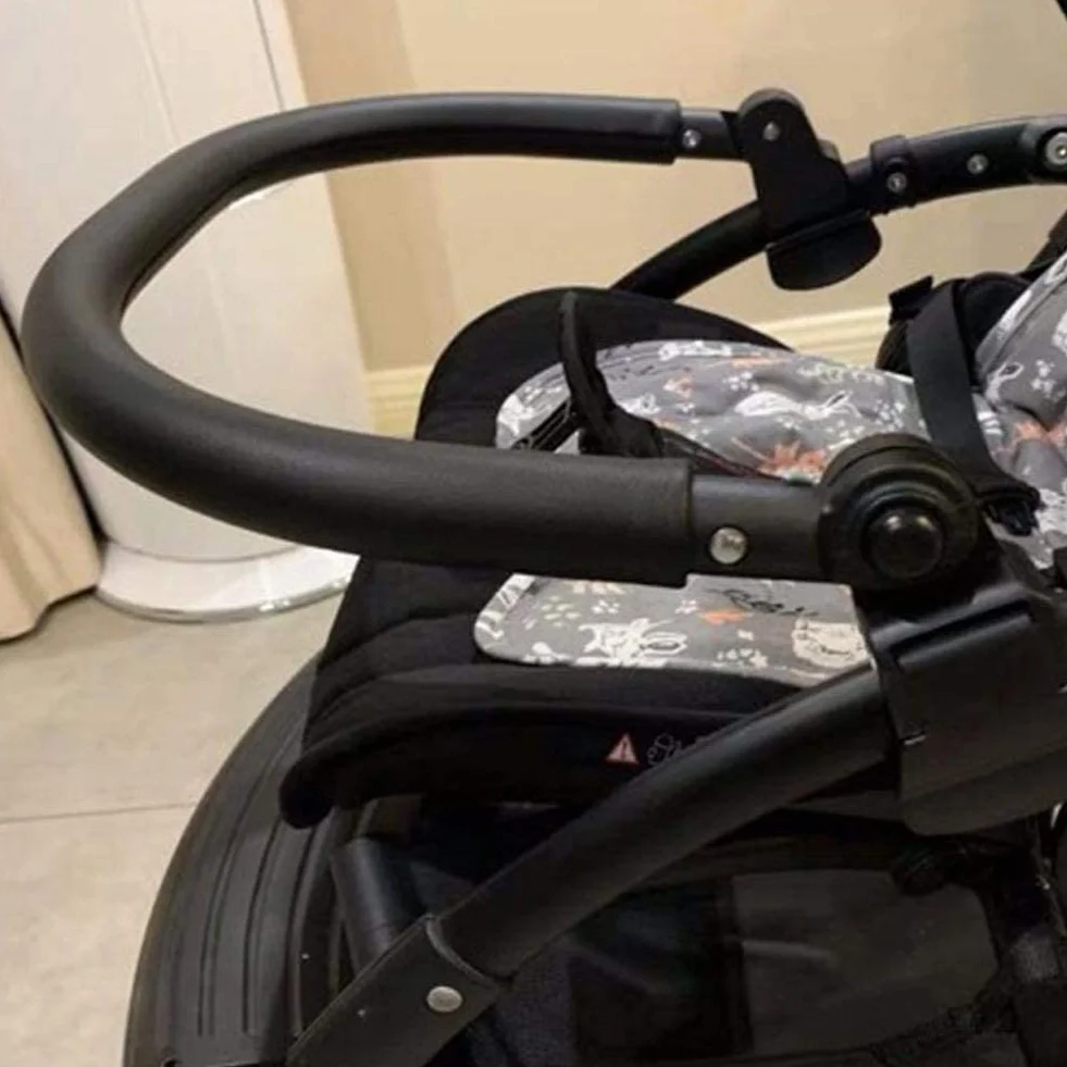Staffa di protezione universale per carrozzina Gruccia di sicurezza per passeggino, Baby Trolley Bumper Grip Maniglia Passeggino Regolabile Pushchair Bumper Bar Accessori Per Baby