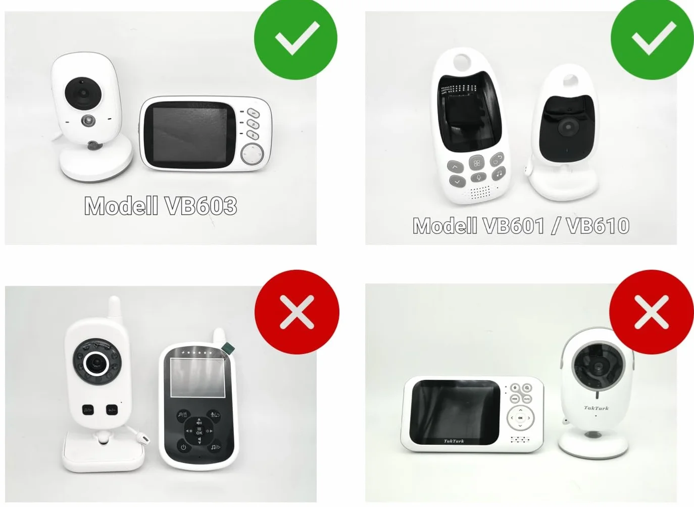 Batteria per baby monitor GHB, BOIFUN, Oretti, Luvion Babyfon ecc. (Tipo A)