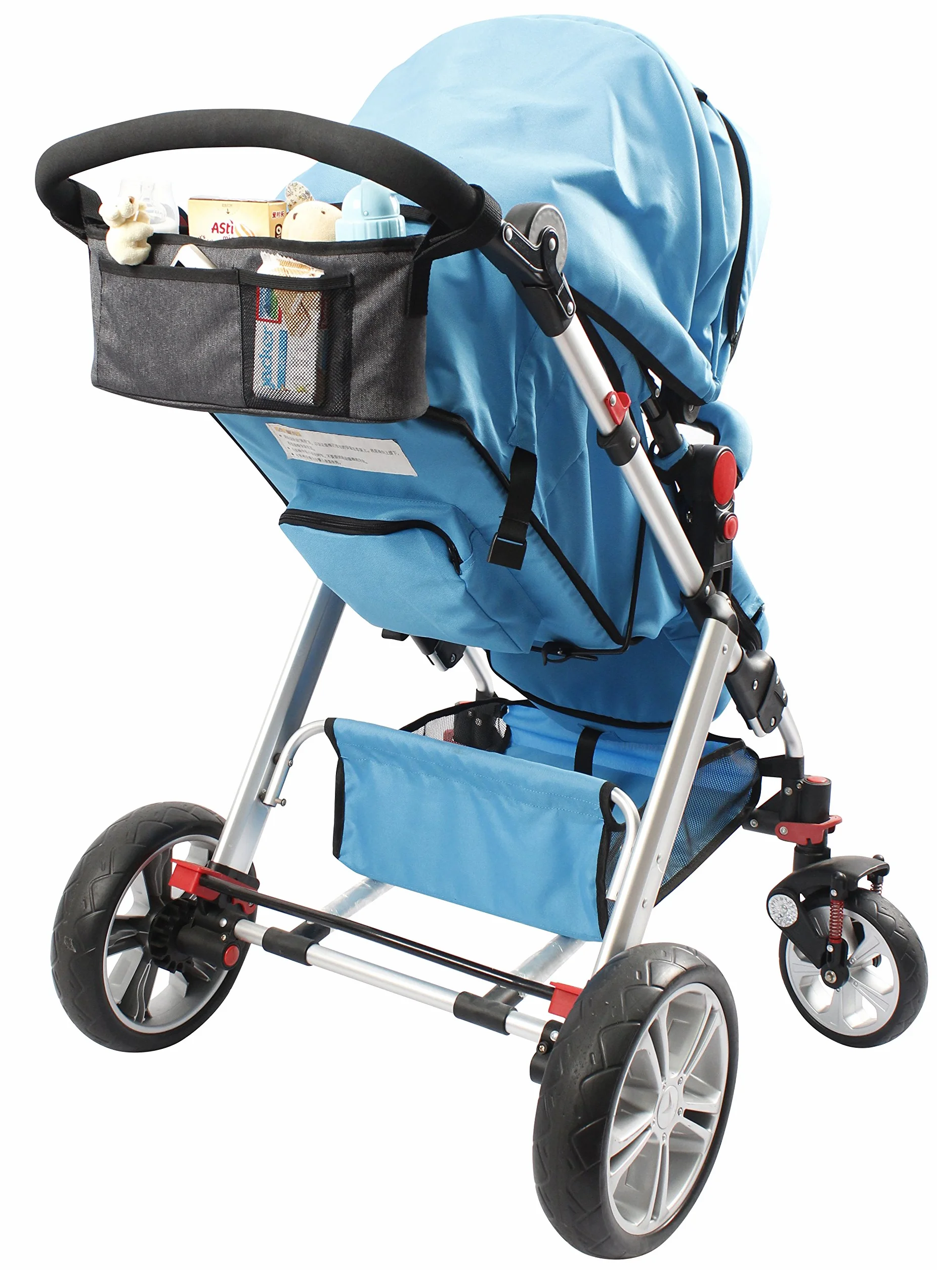 AltaBeBe Al1004 Borsa con Tasche per Passeggino, Nero