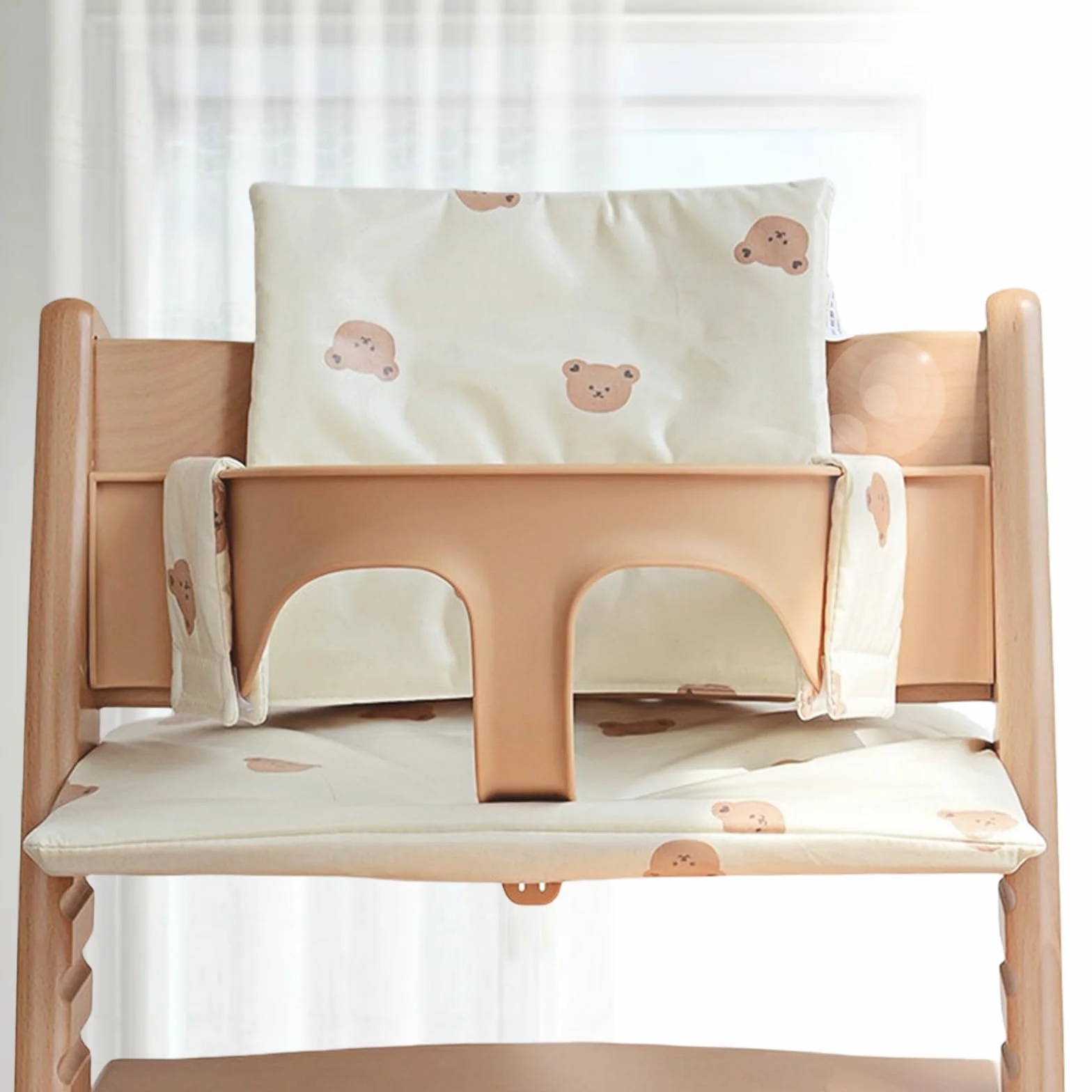 Cuscino per seggiolone Stokke Tripp Trapp: cuscino per seggiolone pappa impermeabile in 2 pezzi, cuscino per seggiolone morbido e rimovibile per neonati, facile da pulire, facile da attaccare