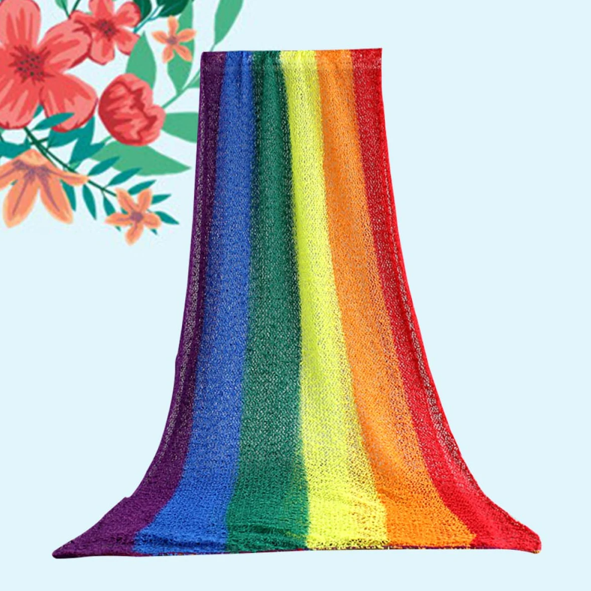 BESTonZON 3 Pz Coperta Del Bambino Fasce Del Bambino Coperta Del Bambino Swaddle Fasce Per Neonati Oggetti Di Scena Neonato Swaddler Neonato Arcobaleno Fotografia Infantile
