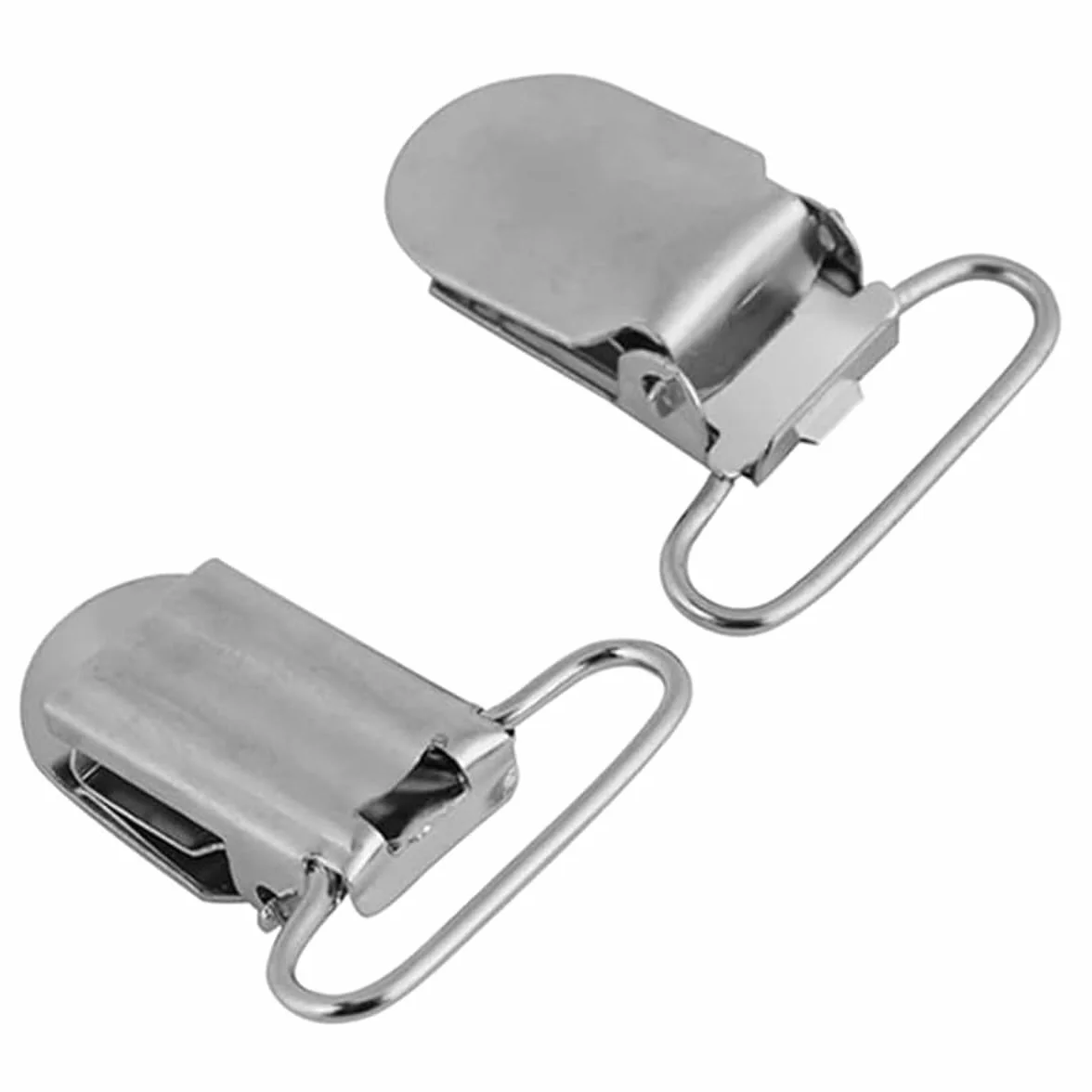 Ludom 20 clip per bretelle, accessori di riparazione, per realizzare portaciuccio, ganci per bavaglini (25 mm)