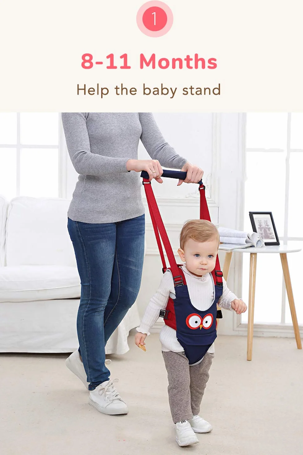 Redini Primi Passi per Bambini Aiuto Permanente Trottatore Forma Animale