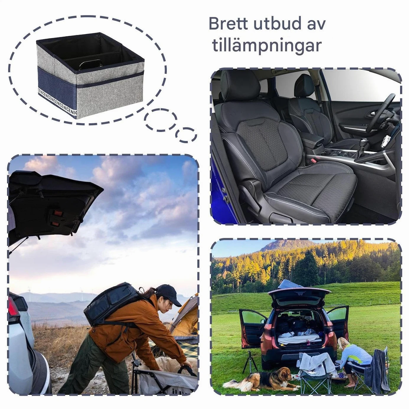 Organizer per auto | Organizzatore pieghevole, scatole per snack per sedile posteriore | per auto SUV auto cofano bagagli viaggio ufficio documenti cibo veicolo spostamento sedile posteriore