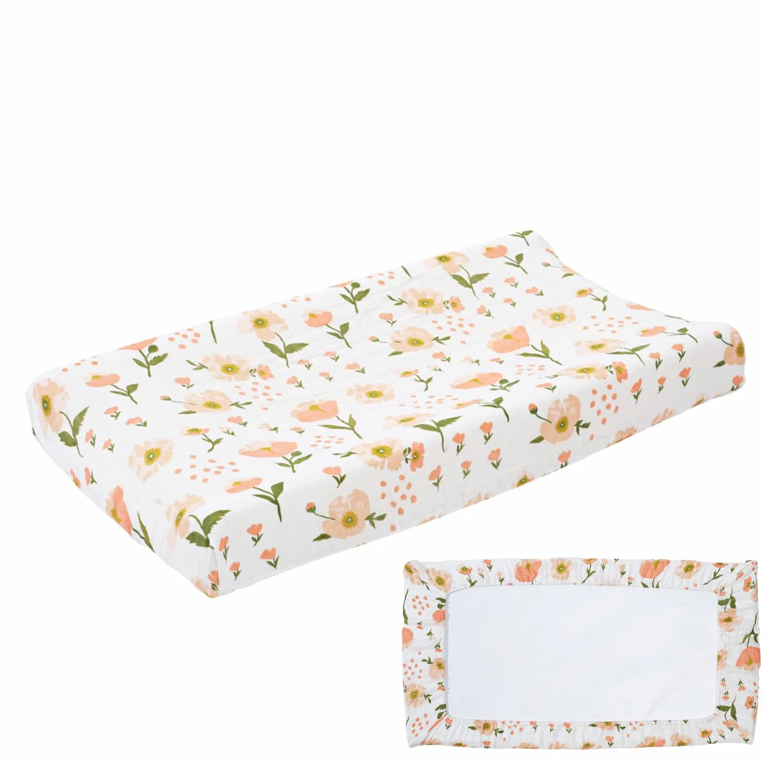 Floral Diaper Changing Pad - Waterproof Change Mat | Waterproof Changing Pad Liners | Soft And Surfaces Ensures Utmost Comfort For Little Your | Hand Or Machine Wash