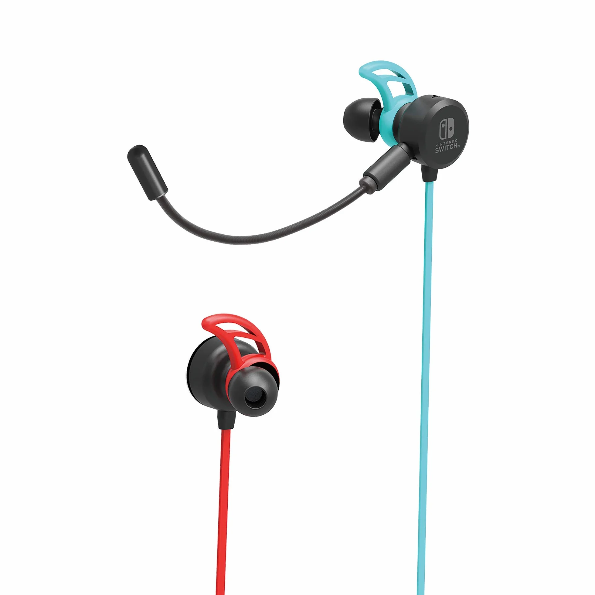 Hori Auricolari da Gioco In-Ear con Microfono E Adattatore per la Chat Vocale - Ufficiale Nintendo - Nintendo Switch