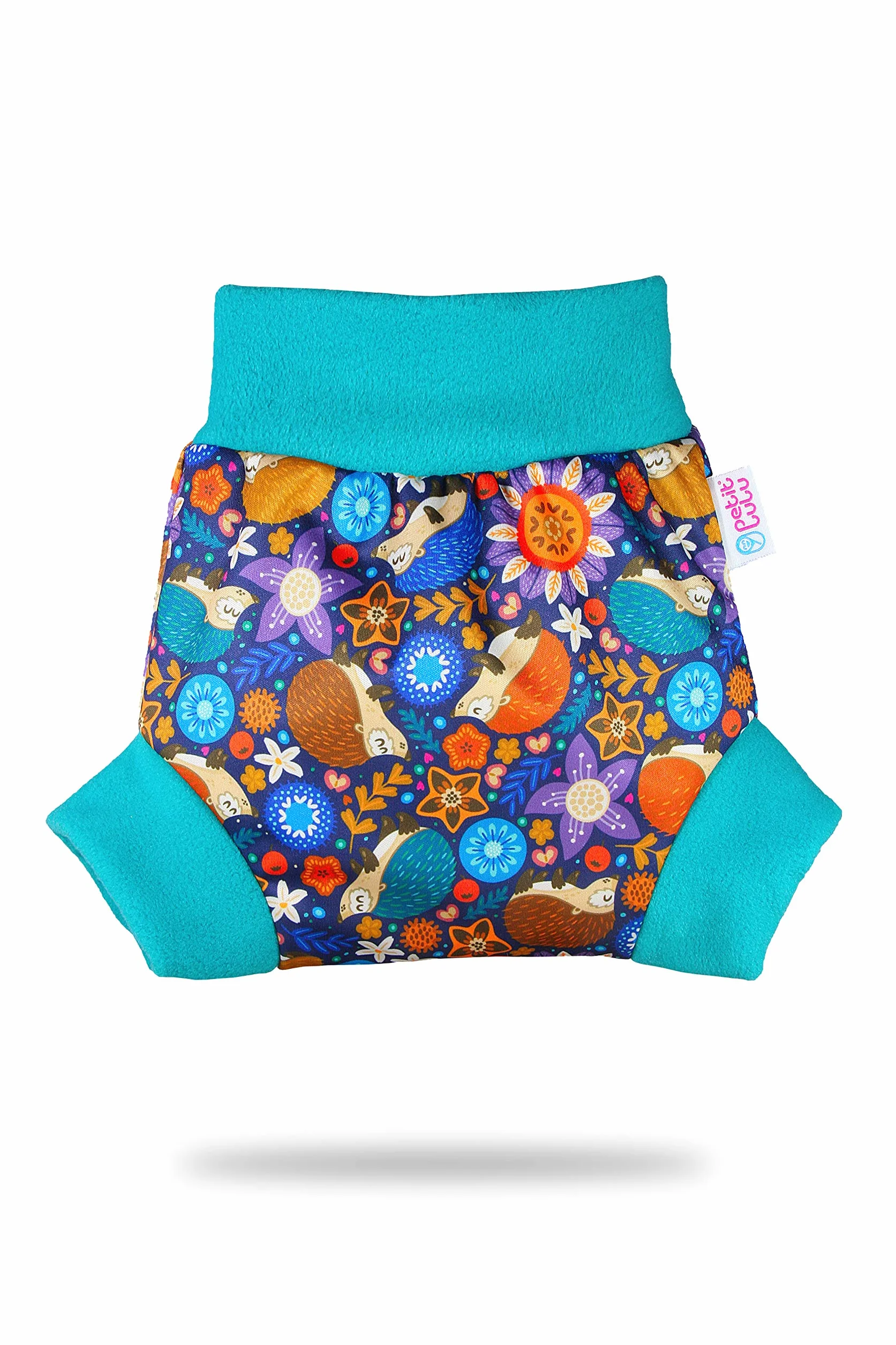 Pull Up Cover Petit Lulu | Taglia L | Con Bordi In Pile | Riutilizzabile e lavabile | Pannolini lavabili | Pannolino di stoffa | Prodotto in Europa (Hedgies)