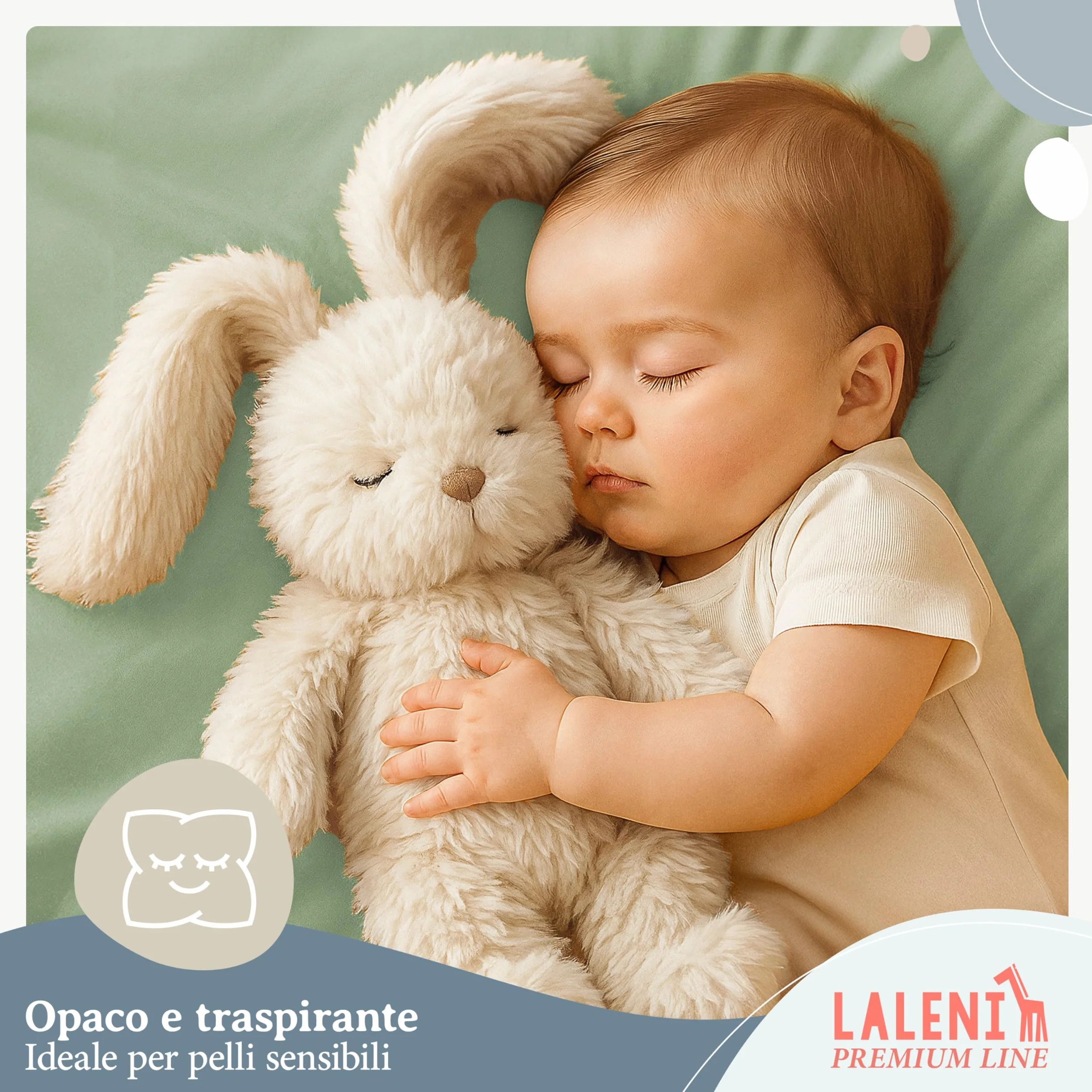 Laleni premium lenzuola culla 50x89 cm con angoli | lenzuola carrozzina neonato certificate OEKO-TEX | lenzuola con angoli 100% cotone | lenzuola lettino neonato | lenzuola per carrozzina | in verde