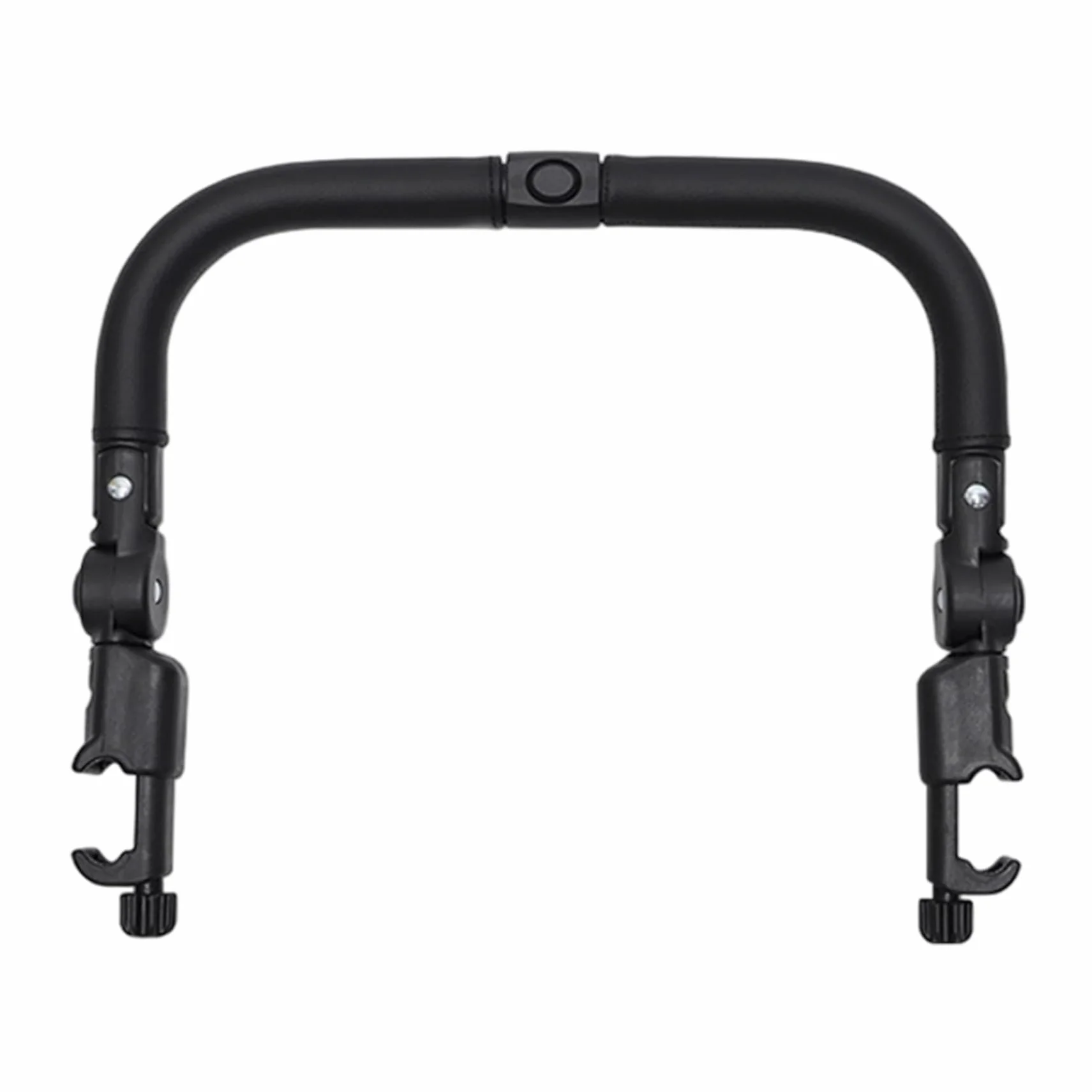 Accessori per passeggino, barra paraurti per passeggino Accessori per maniglie multifunzionali regolabili in pelle PU con interruttore a pulsante per la sicurezza del bambino