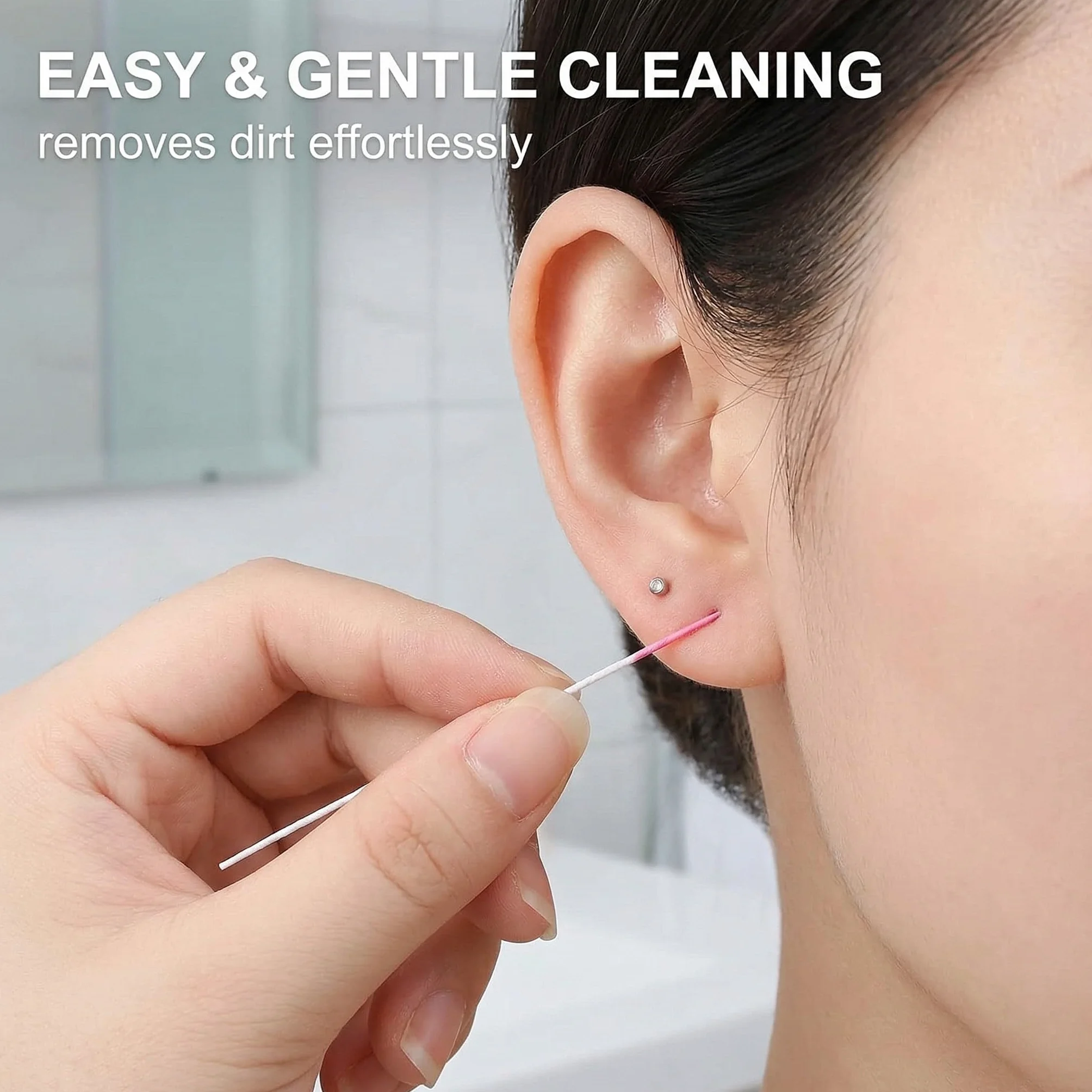 160 Pezzi Detergente per Fori per l'orecchio Linea di Pulizia per Piercing Cura del Piercing Linea di Pulizia per Piercing all'orecchio Detergente per Fori per Piercing Set