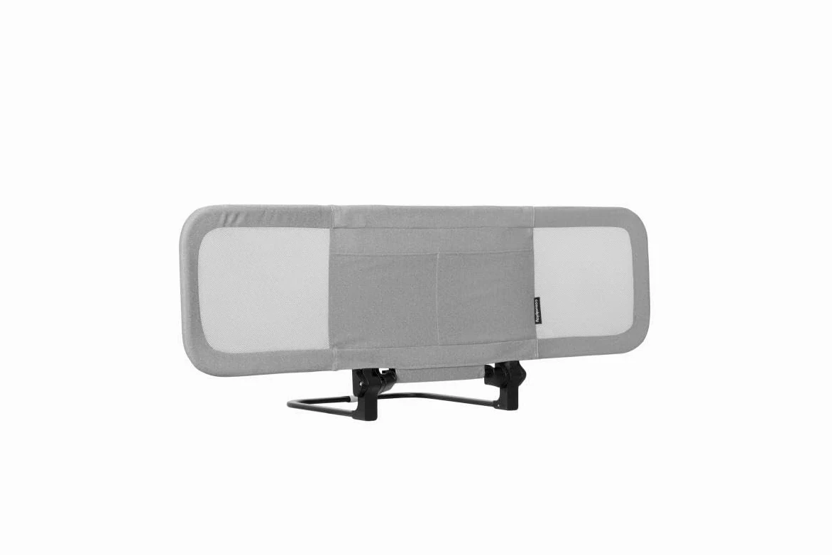 Casualplay Safe Night. Barriera per letto portatile, con piegatura indipendente dai lati. Estensibile fino a 120 cm, Grigio