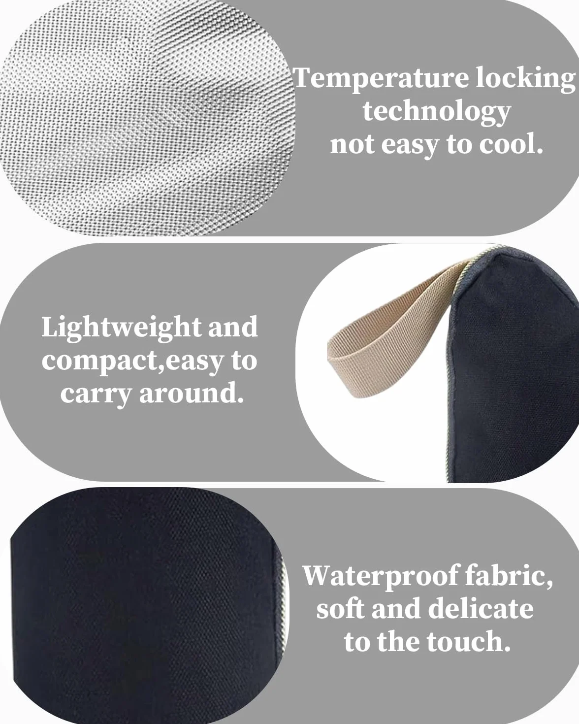 2Pcs Custodia per Bottiglia, Materiale del Tessuto Oxford, Borsa Protettiva per Bottiglie, con Maniglia per Appendere, per Conservare Biberon, Bottiglie d'Acqua e Bevande
