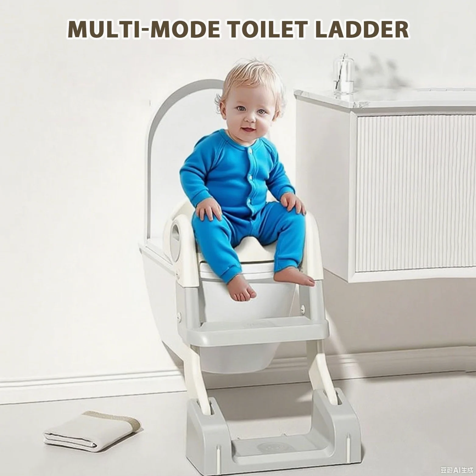 Riduttore Da Viaggio Water Bambini Sgabello A Gradini Bambini | Vasino Regolabile Con Scaletta Per Bagno, Viaggi, Campeggio, Auto, Passeggino, Sala Allattamento, Aula, Asilo