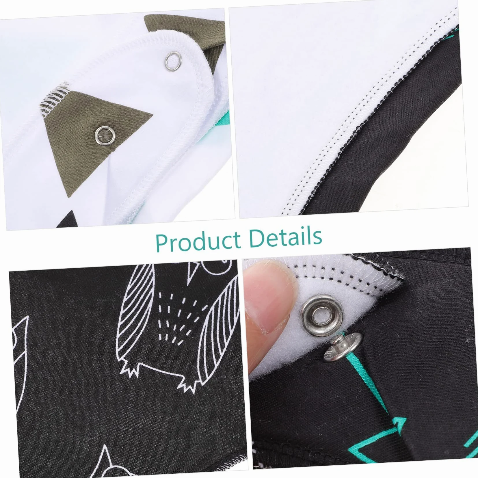 Toyvian 12pezzi Bavaglini Per Cotone Impermeabili Da Bandana Assorbente Per Alimentazione e Salivazione Morbidi e Delicati Sulla Per Mesi