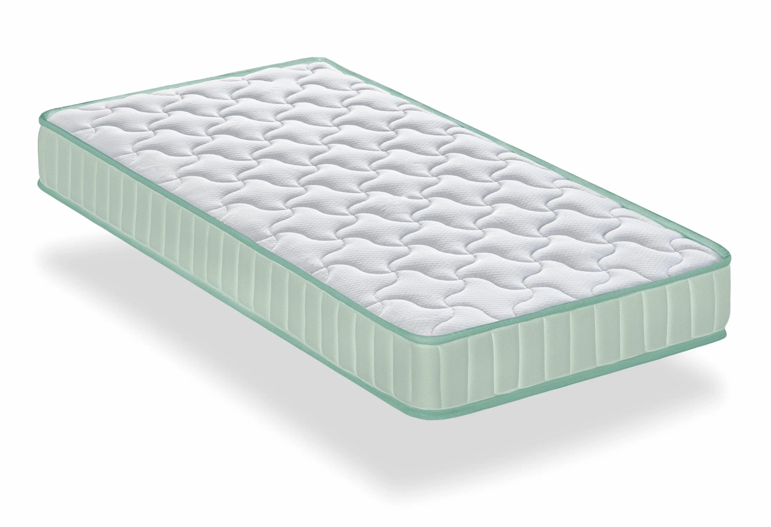 Dormio - Materasso per lettino viscoelastico traspirante, antiacaro, antibatterico. Nucleo eliocel puro ad alta densità. Dimensioni: 70 x 140 x 12 cm.