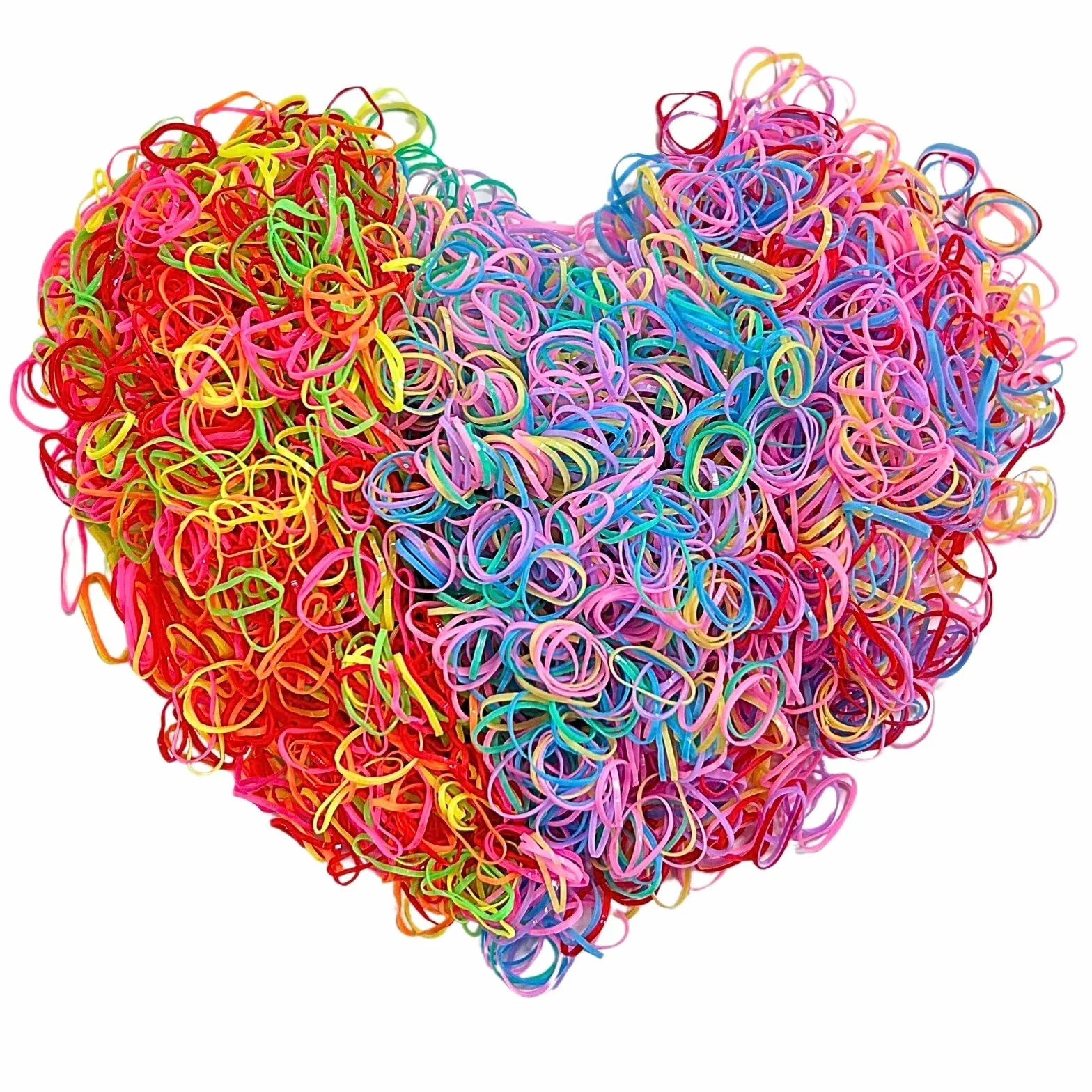 KEYRI 3000 Pezzi Mini Elastici Gomma Multicolore Elastico Morbidi Treccine Elastici Colorati Gomma Elastici Capelli Piccoli per Treccine Colorati per Capelli Piccoli Bambina (Multicolore)