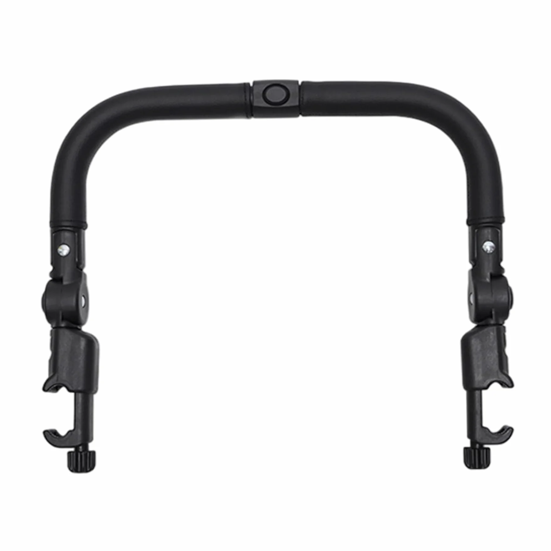 Barra paraurti per passeggino Accessori per maniglia per passeggino multifunzionali regolabili in pelle PU con interruttore a pulsante per la sicurezza del bambino, accessori per neonati, maniglia