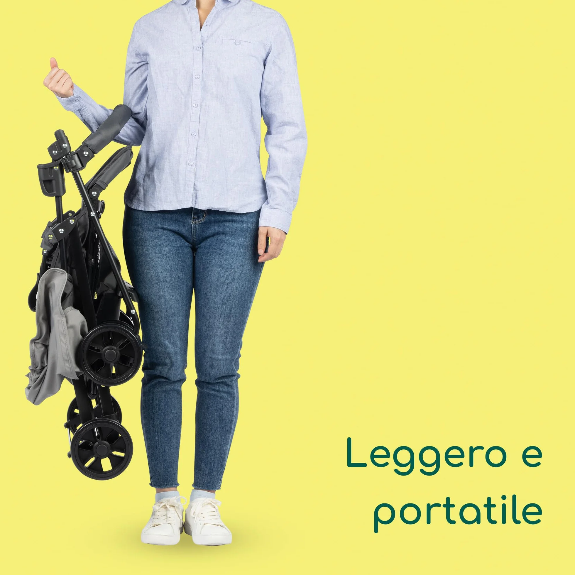Bebeconfort Foggy, passeggino, da 0 a 3,5 anni, fino a 15 kg, passeggino portatile e leggero, con posizione sdraiata per neonati, compatto quando chiuso, corrimano articolato, Tinted Stone