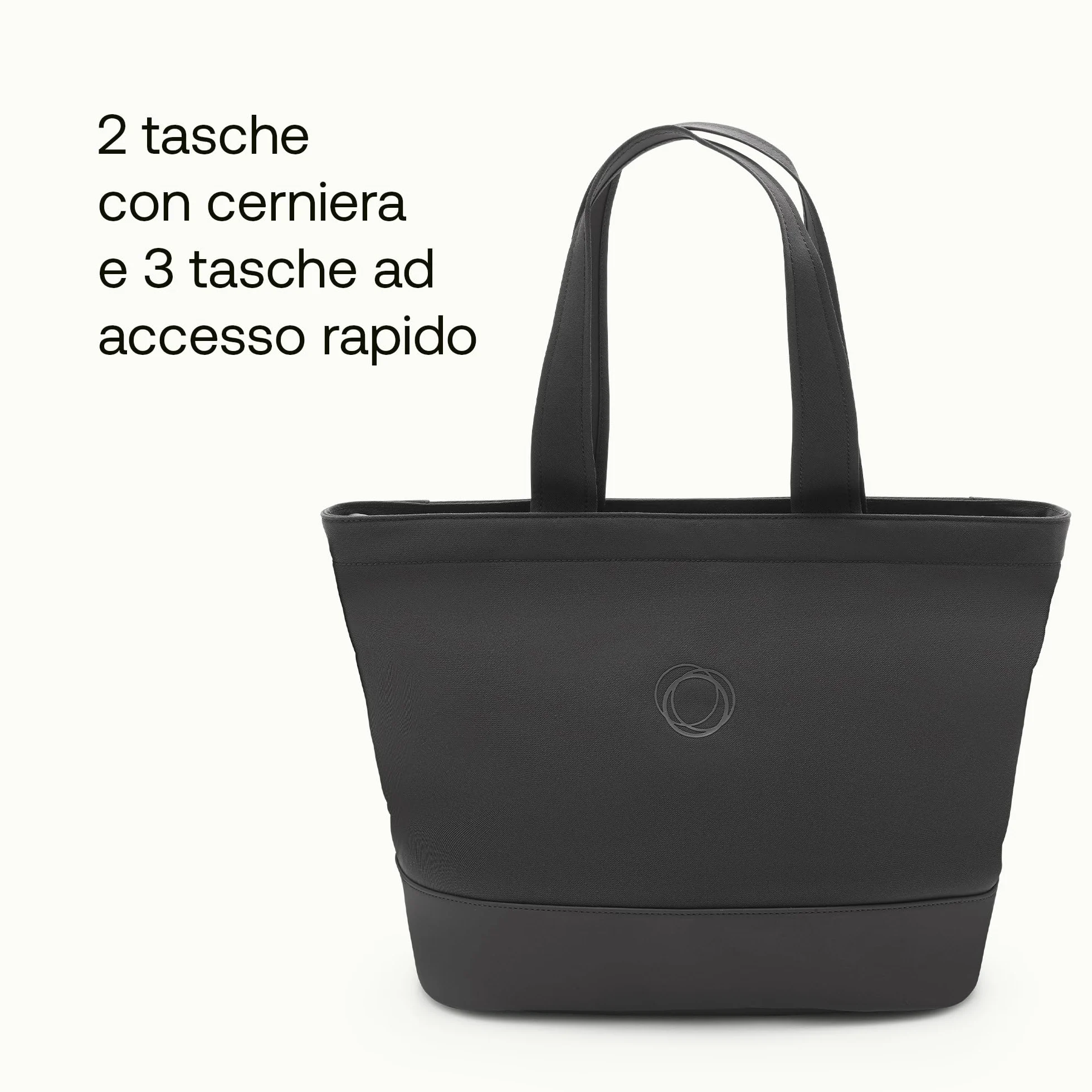 Bugaboo Borsa per il Cambio, Borsa Porta Pannolini con Tasche Facili da Raggiungere, Portabottiglie Termico, Materassino per il Cambio Pannolino e 3 Pochette, in Midnight Black