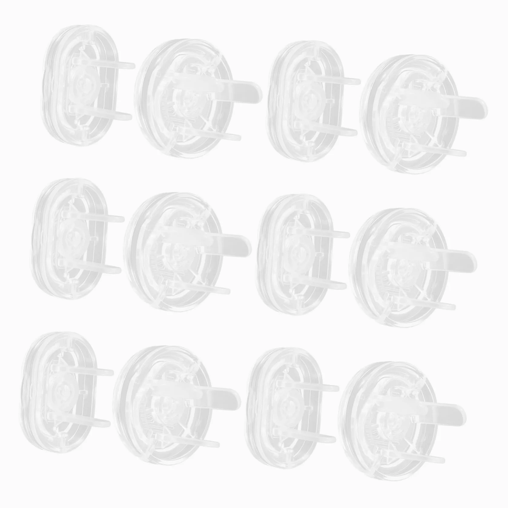 Hemobllo 4sets Copriprese Elettriche Per Trasparenti Due Facili Installare e Resistenti Protezione Elettrici Per