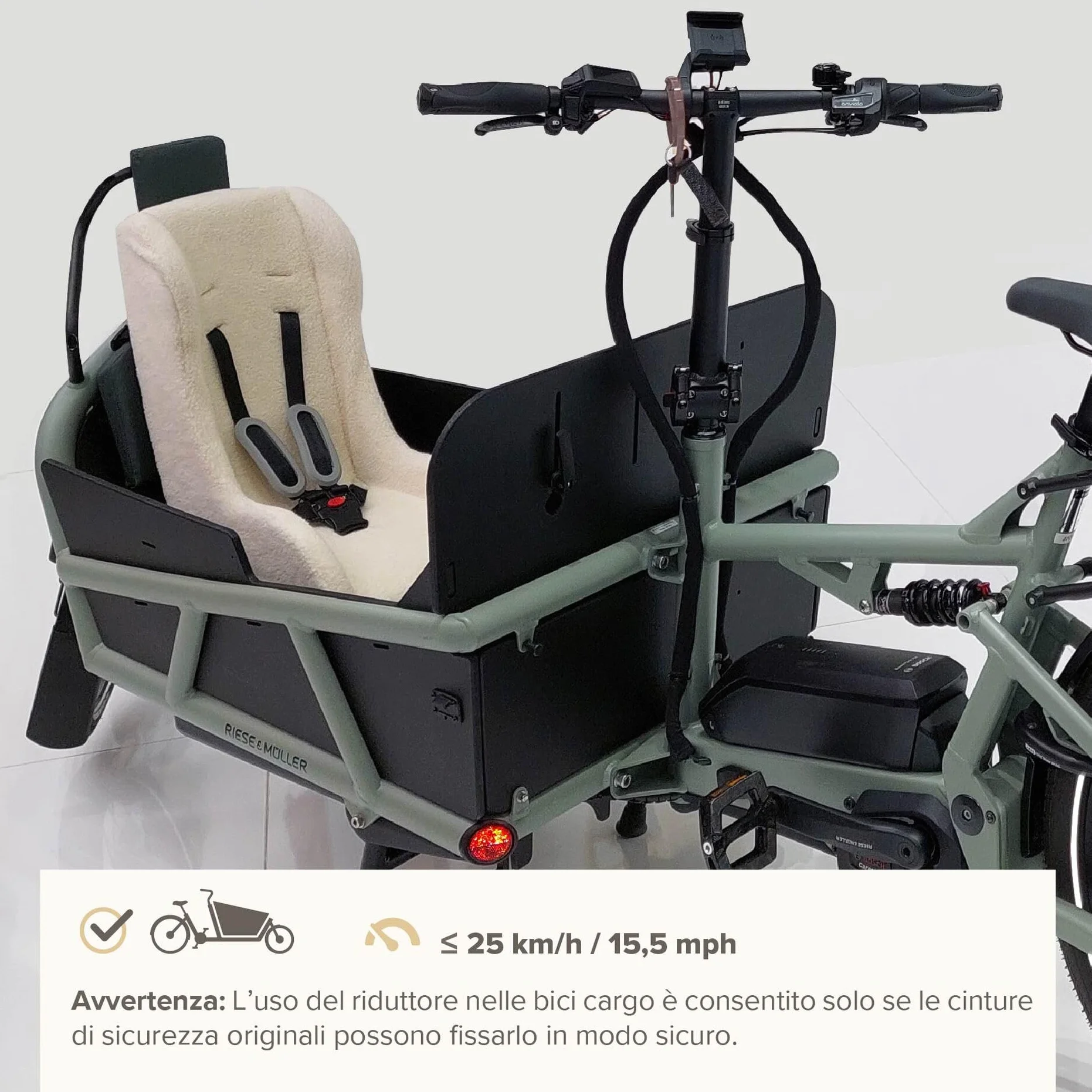 POLISPORT 8015000023 Mini Pelican Riduttore per Bambini All-Weather Senza Cintura di Sicurezza, Compatibile con Rimorchi, Passeggini e Cargo Bike, per Bambini 7–18 Mesi, Nero