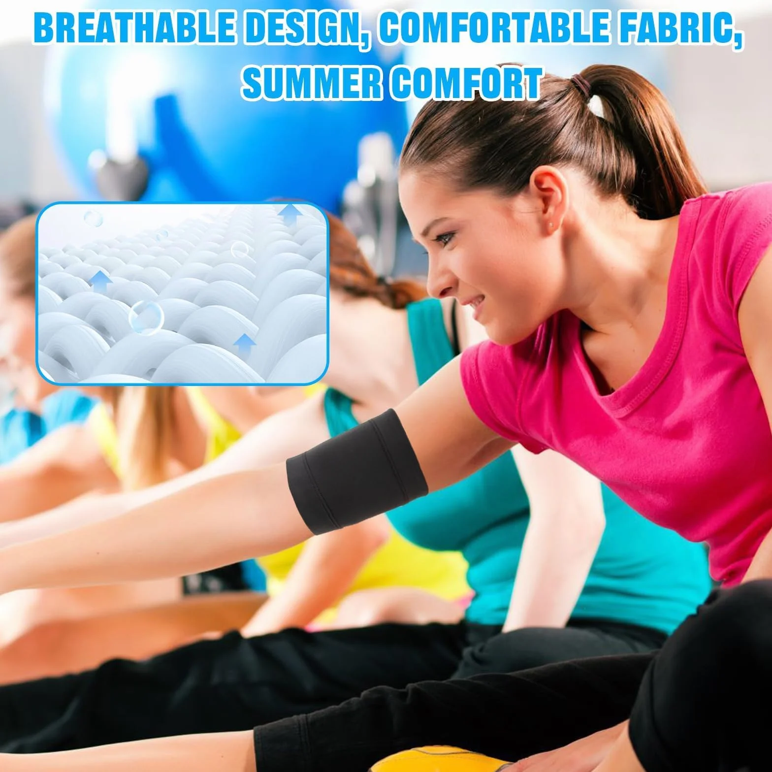 2 Pezzi Fascia Braccio Sensore Diabete Fascia da braccio per sensore, Fascia da braccio per diabete sistemi monitoraggio del baccello dell'insulina Manicotto del braccio