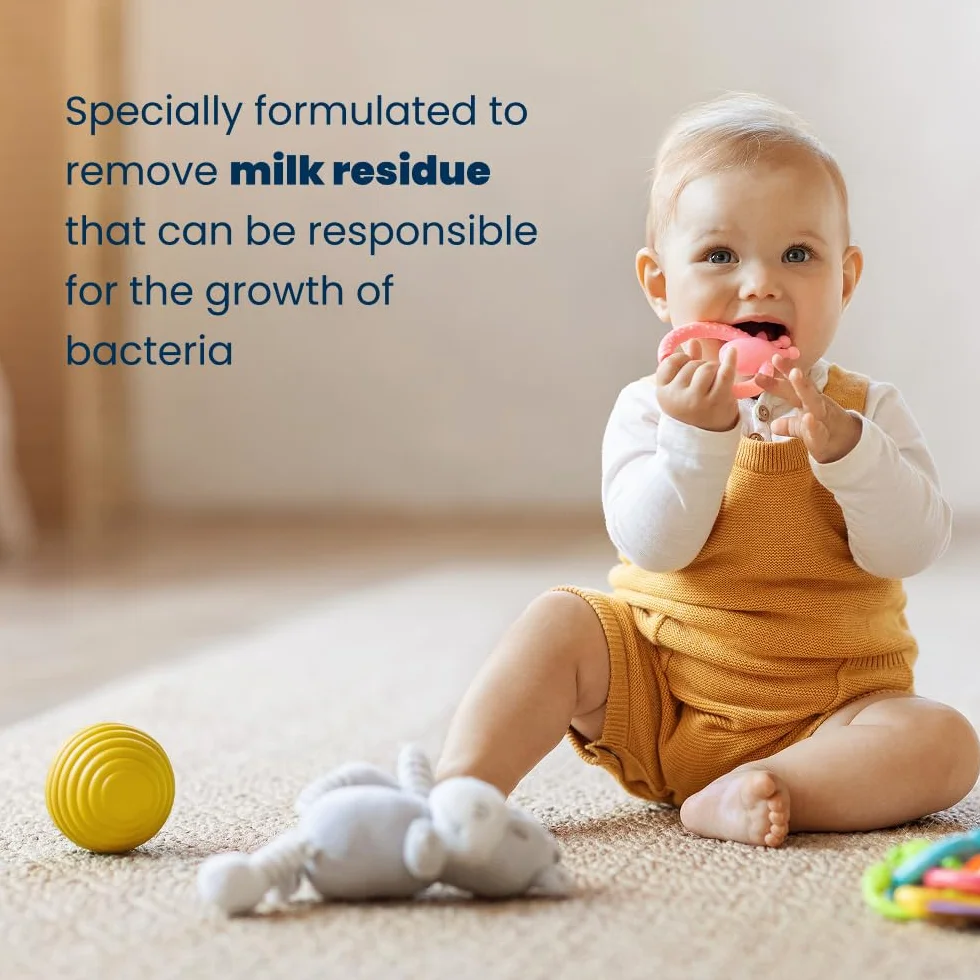 Milton Baby Bottle Cleaner 500ml - Sviluppato appositamente per rimuovere tutti i residui di latte responsabili della crescita di batteri nocivi
