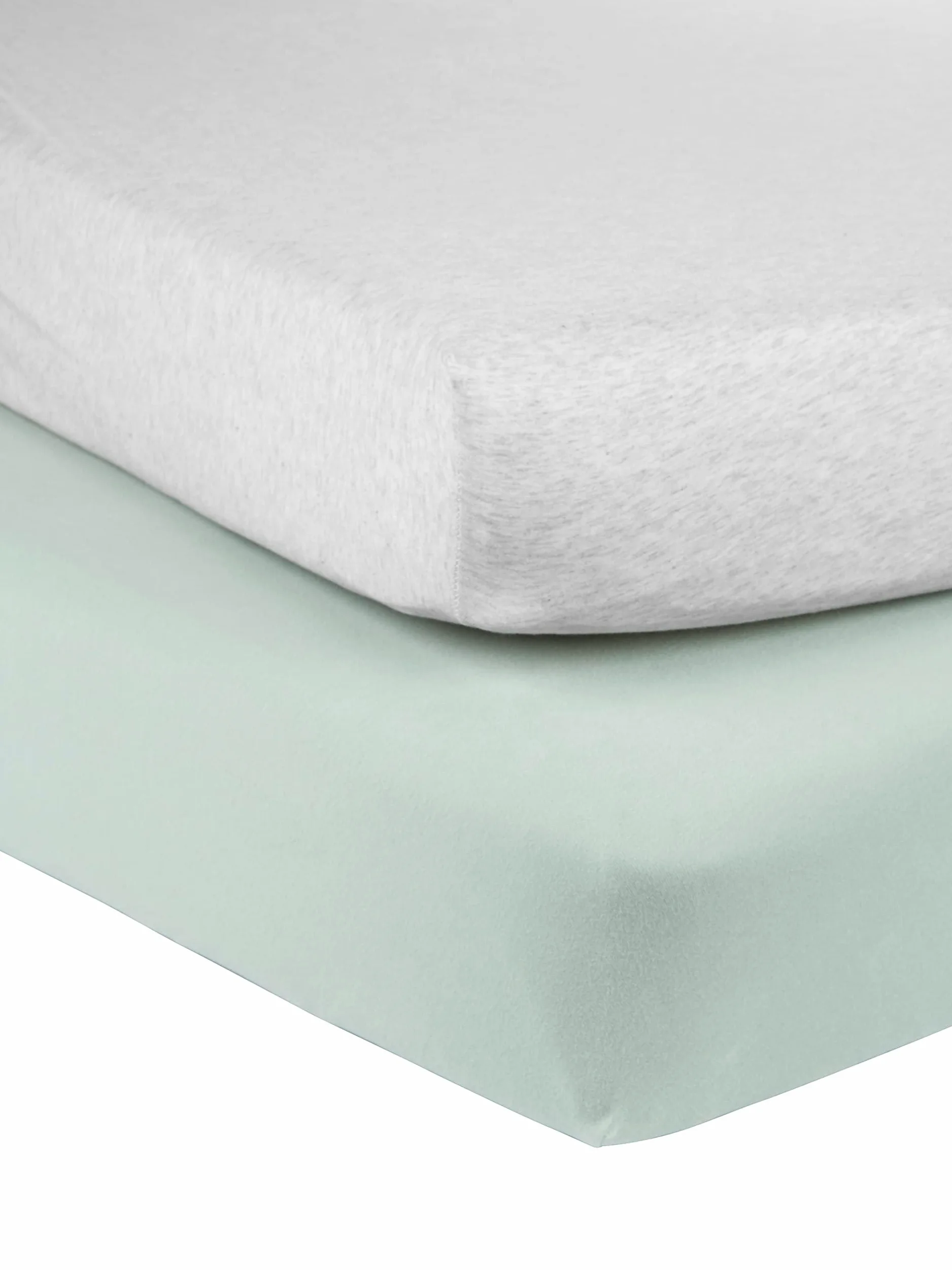 Simple Joys by Carter's Baby 2-Pack Cotton Crib Sheets Costumi per Neonati, Verde Salvia Puntinato, Taglia Unica (Pacco da 2) Unisex-Bambino