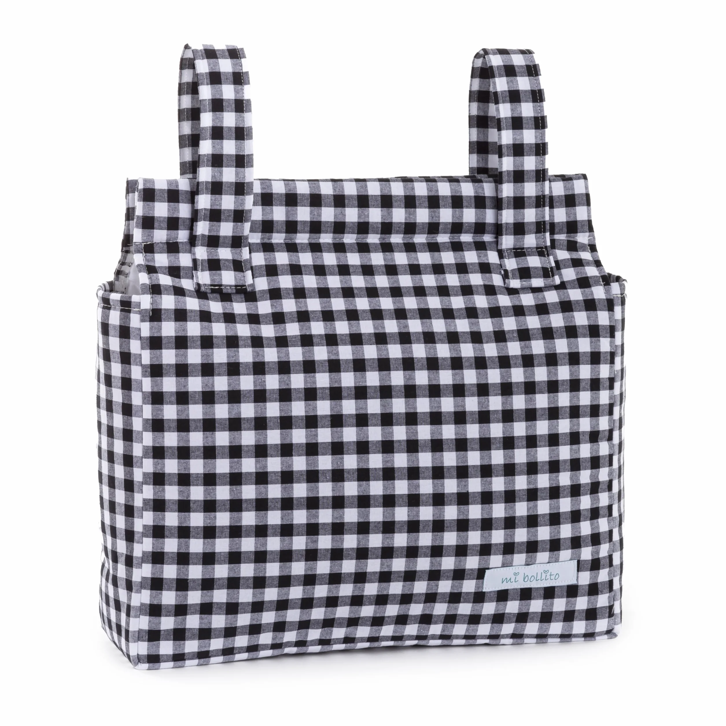 Borsa organizer per passeggini per mamma, borsa per passeggini, multifunzione, grande capacità per riporre (Nero)