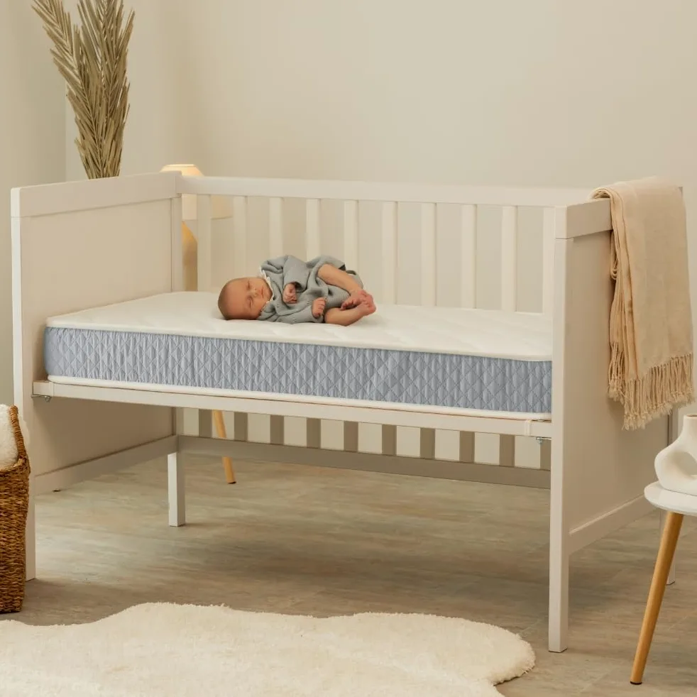 Nalui - Materasso per lettino viscoelastico 120 x 60 cm Baby One Core HR Adapt Foam, tessuto 3D traspirante e tessuto stretch ipoallergenico, certificato Oeko-Tex® | Made in Spagna. Altezza ±12 cm,