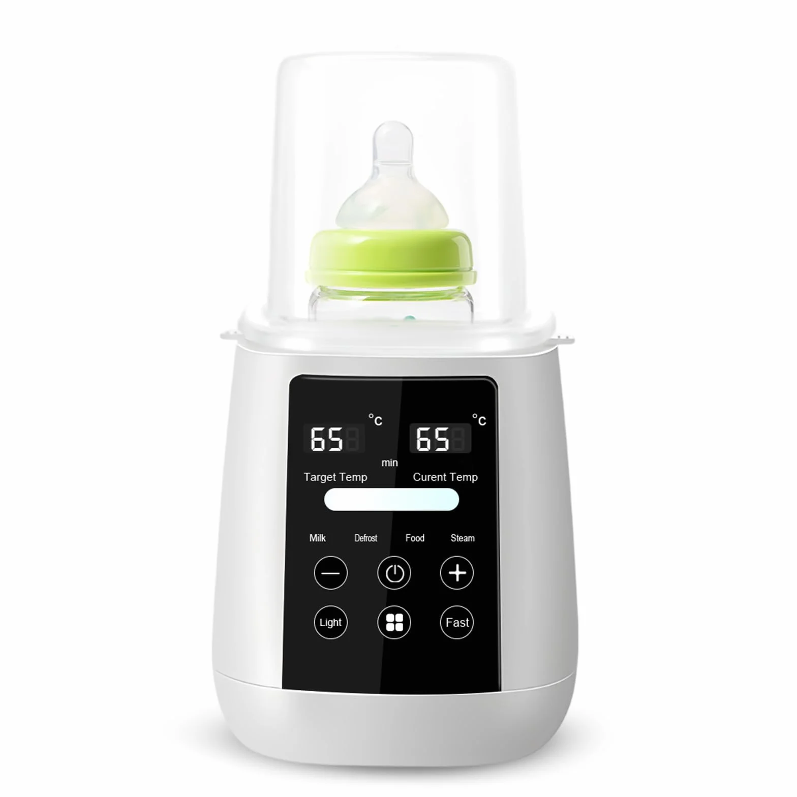 Scaldabiberon 6 in 1, Sterilizzatore Biberon, Multifunzione Scalda Biberon Neonato, Riscaldamento Rapido, Controllo Temperatura, Scongelamento, per Latte Materno e Omogeneizzati