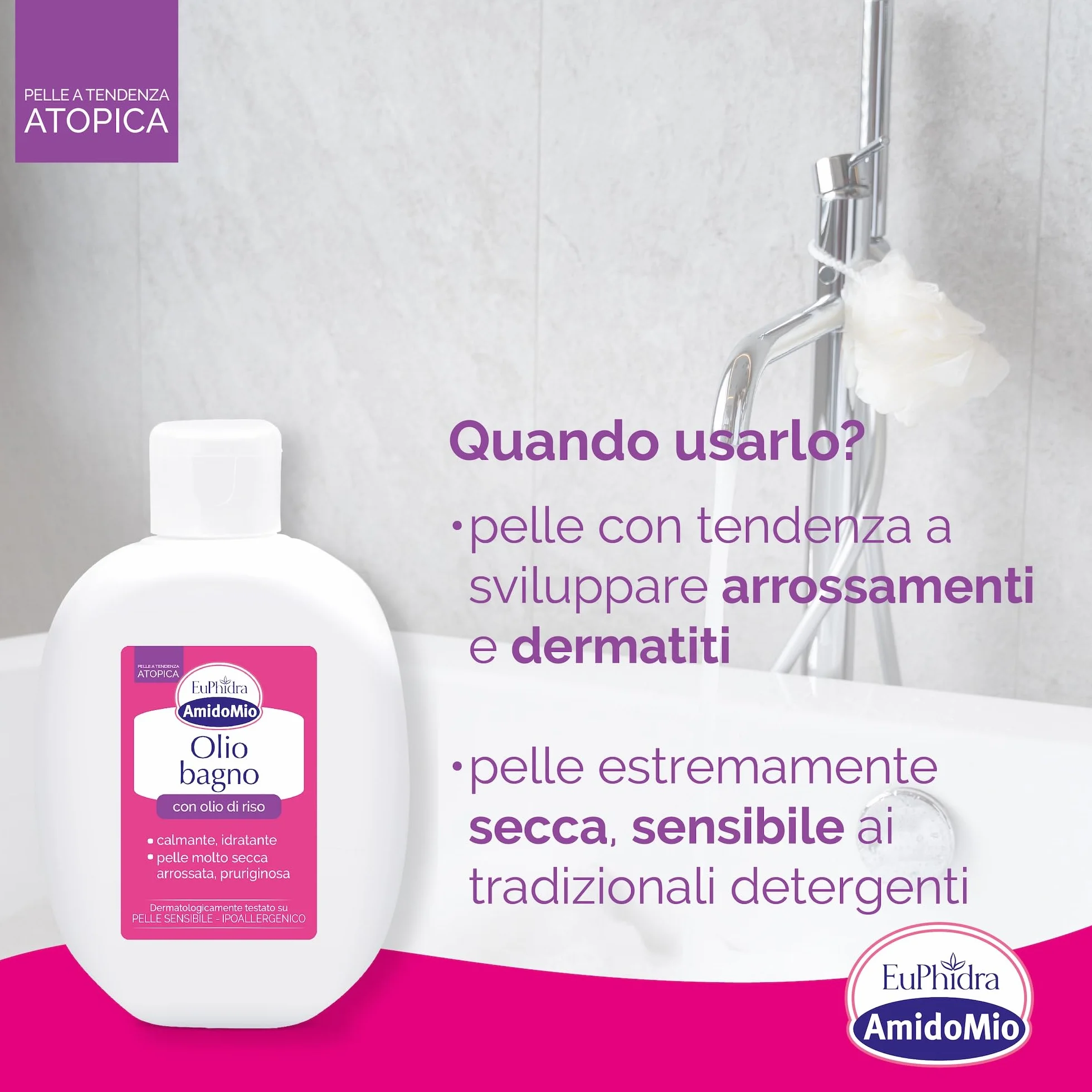 Euphidra - Euphidra AmidoMio Olio Bagno Detergente ai Lipidi 200ml - 905332779