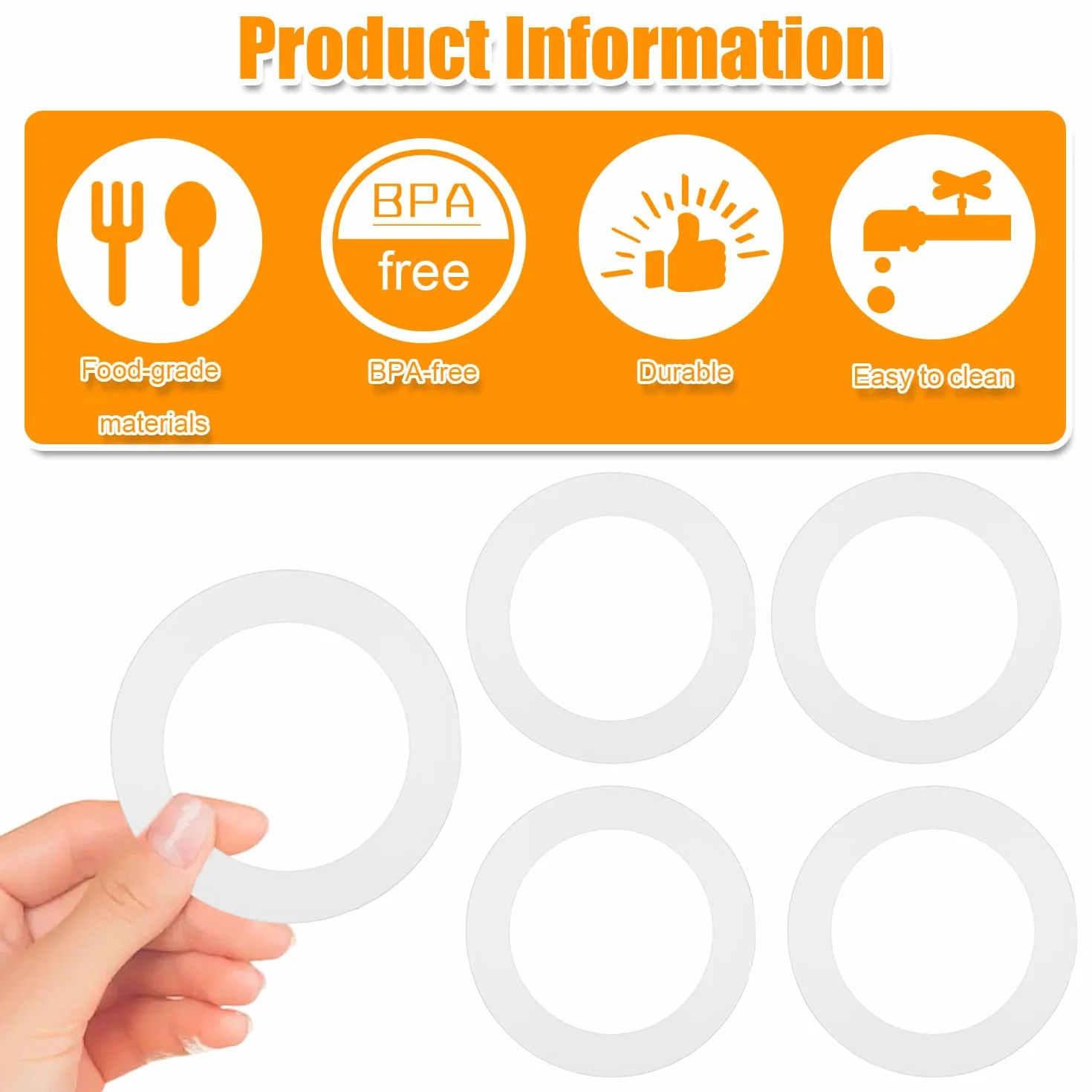 4pz Guarnizioni Ricambio per Momcozy Scaldabiberon, Guarnizioni Ricambio in Silicone Compatibili con Momcozy 17oz Portatili Scaldabiberon