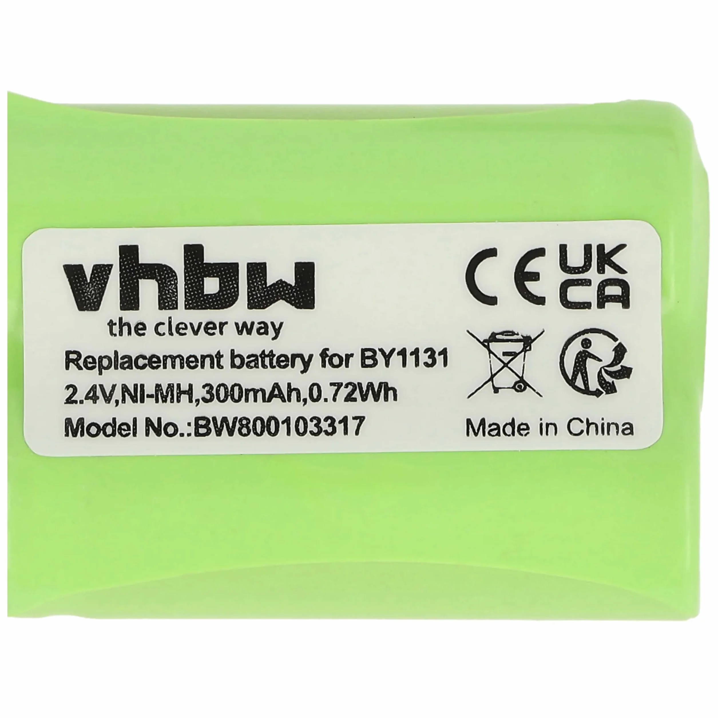 vhbw batteria compatibile con Motorola MBP16, MBP16/2 babyphone (300mAh, 2,4V, NiMH)