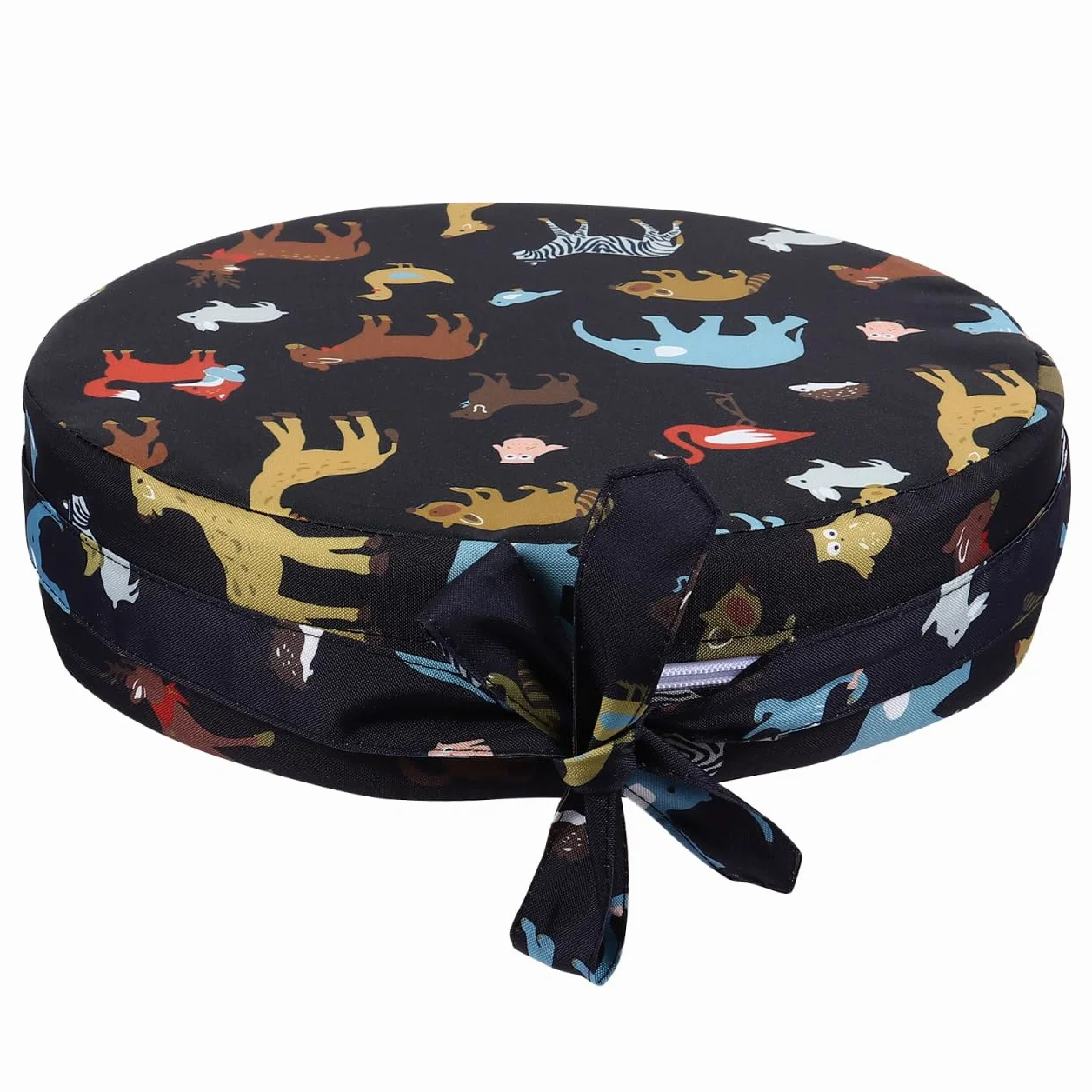 Toddmomy Alzasedia Bambini Rotondo Cuscino Rialzato Per Sedia Da Pranzo Con Imbottitura in Spugna Alta Densità Antiscivolo Facile Da Pulire Per Seggioloni Bambini 12.6X12.6X3.1 Pollici