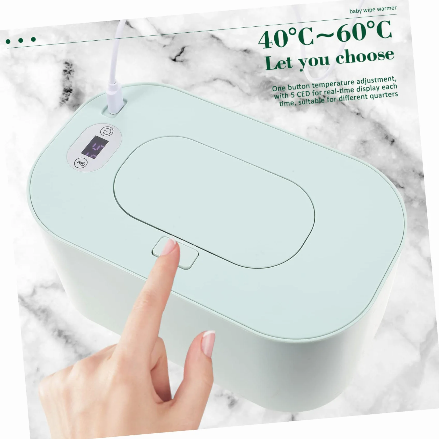 Scalda Salviette Per Neonati Da Viaggio Capacità Riscaldatore Portatile Distributore Di Fazzoletti Per Neonati