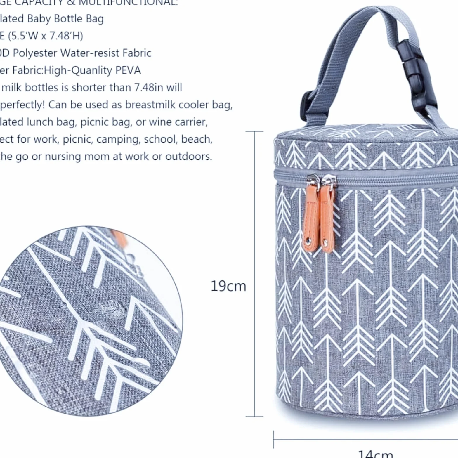 Termos Pappa Infante Porta Bottiglia Termico – Biberon Scalda Portatile con Borsa Termica, Ideale per Latte Infante e Biberon