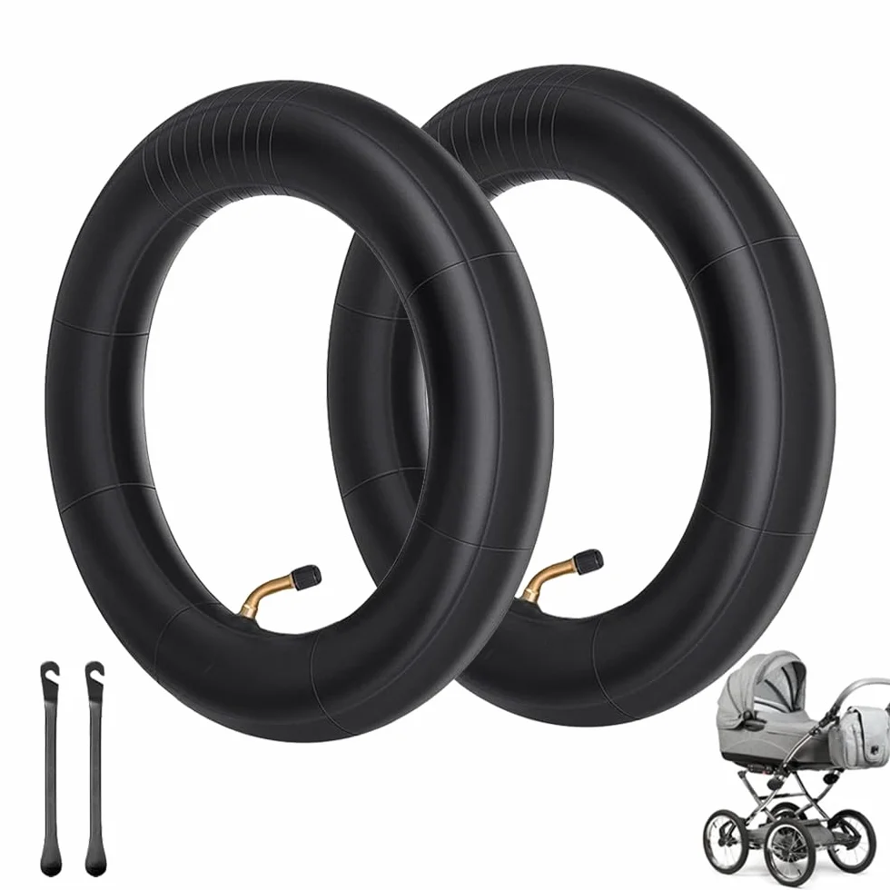 2 tubi per passeggino da 12 pollici, 12 1/2" x 2 1/4", tubo interno per bicicletta con valvola angolare 45°, inclusi tubi a doppio spessore per bicicletta per bambini, pneumatici per bambini,