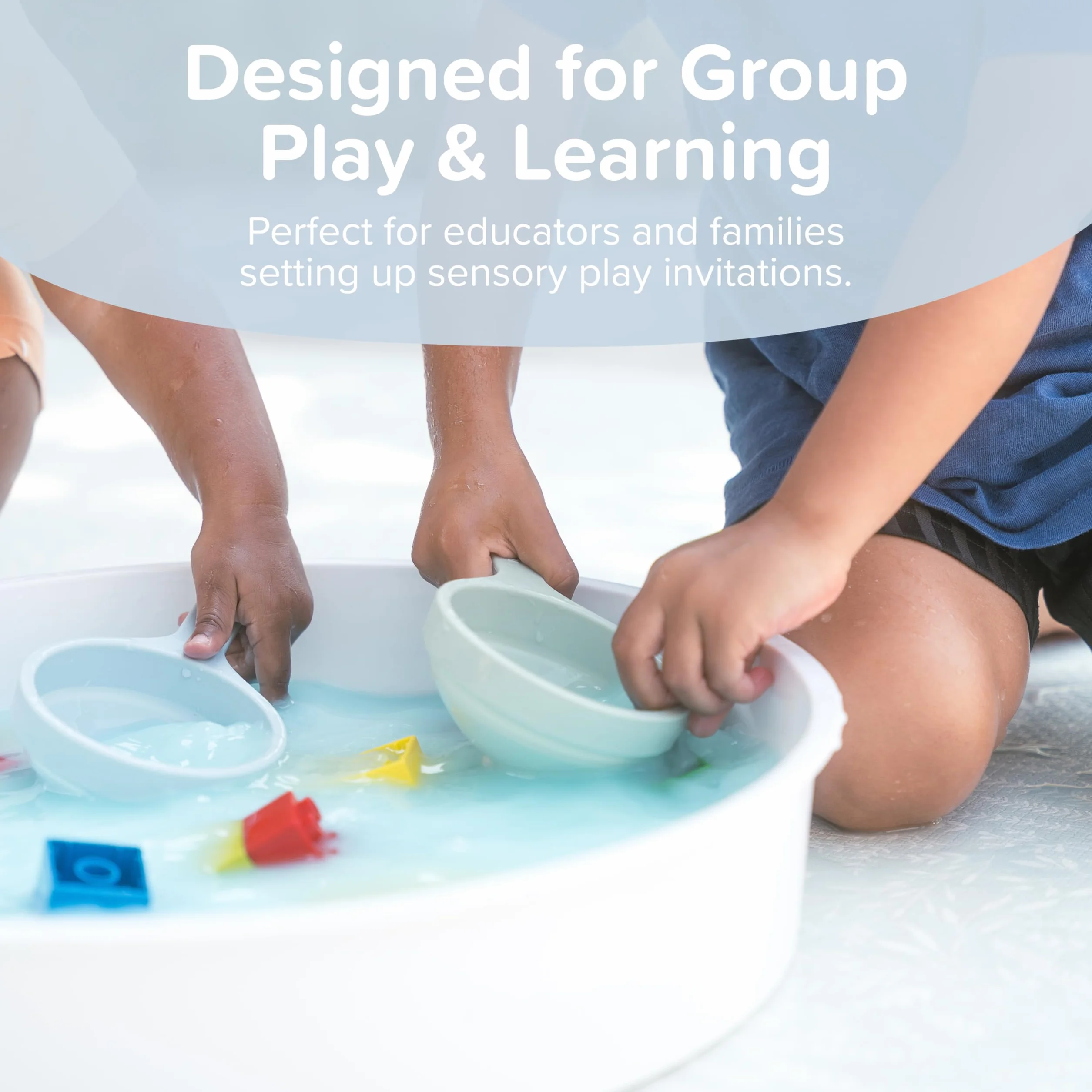 Inspire My Play - Set Explorer per Gioco Sensoriale – Vassoio Tuff con Coperchio e Accessori per Tavolino Bambini - Tavolo Gioco Bambini