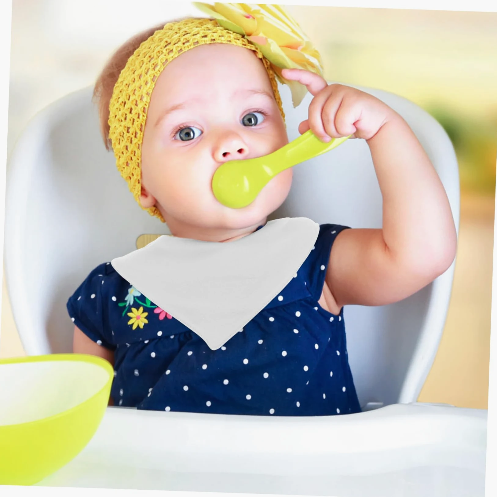 ifundom 6pezzi Bavaglini Triangolari Regolabili Per Cotone Assorbente Asciugamani Per Saliva Impermeabili Per Mesi Per Genitori
