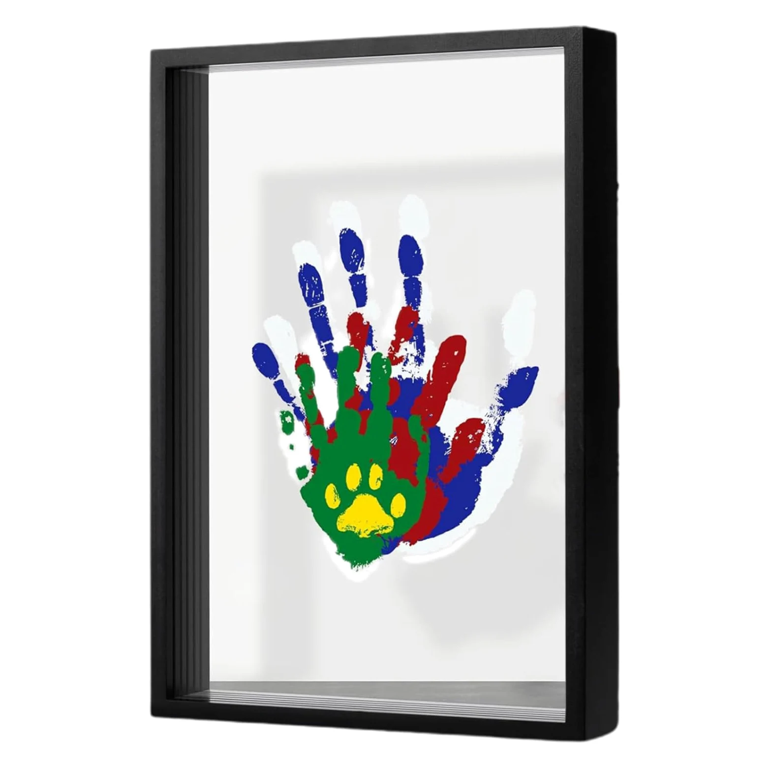 Kit Per Impronta Mano Neonato Cornice Portafoto Trasparente Soprammobile da | Ricordo Di Famiglia Con Impronta Della Mano Per Genitori Di Asilo Compleanno Natale Adozione Ann