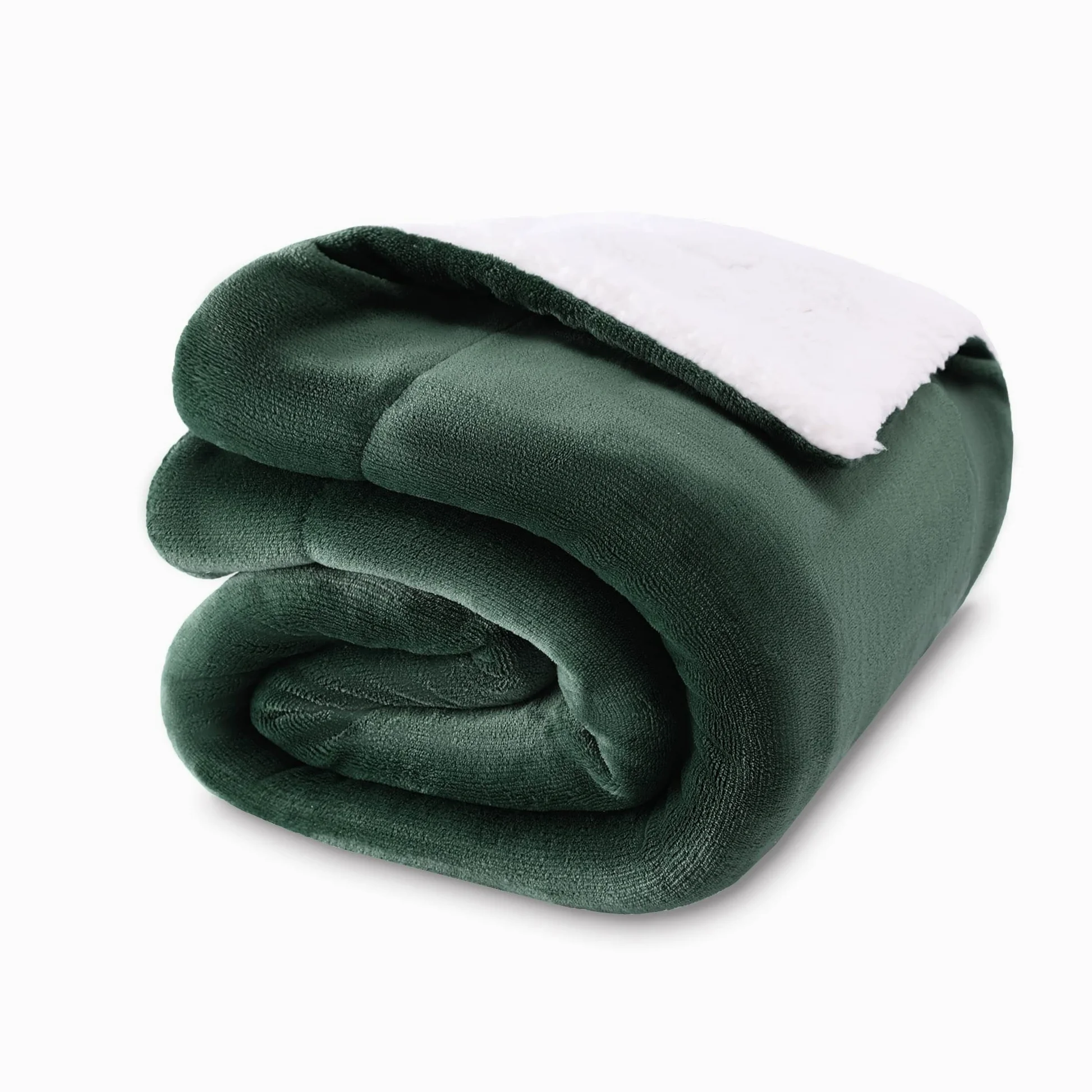 NANPIPER Coperta in morbido pile per neonati, per l'inverno (verde oliva, 76,2 x 101,6 cm)