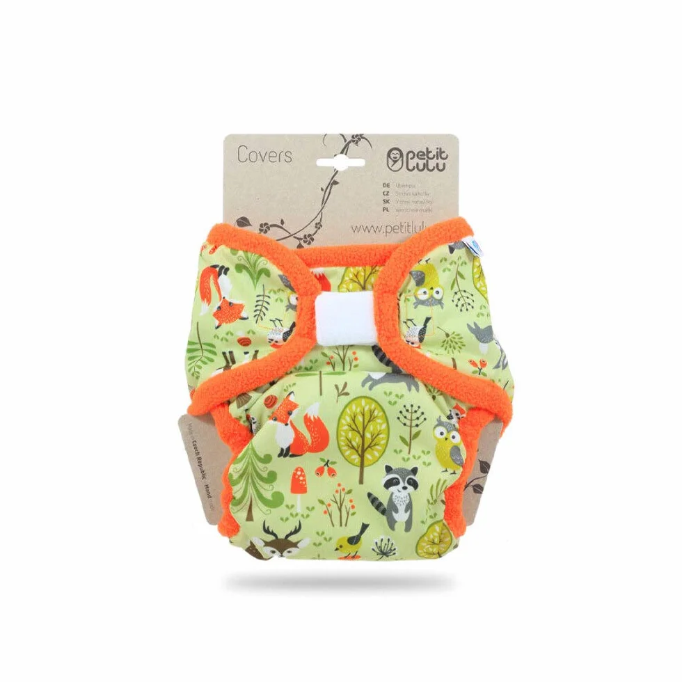 Petit Lulu, Mutandina in tessuto con chiusura in velcro per bambini, taglia unica, 4-15 kg