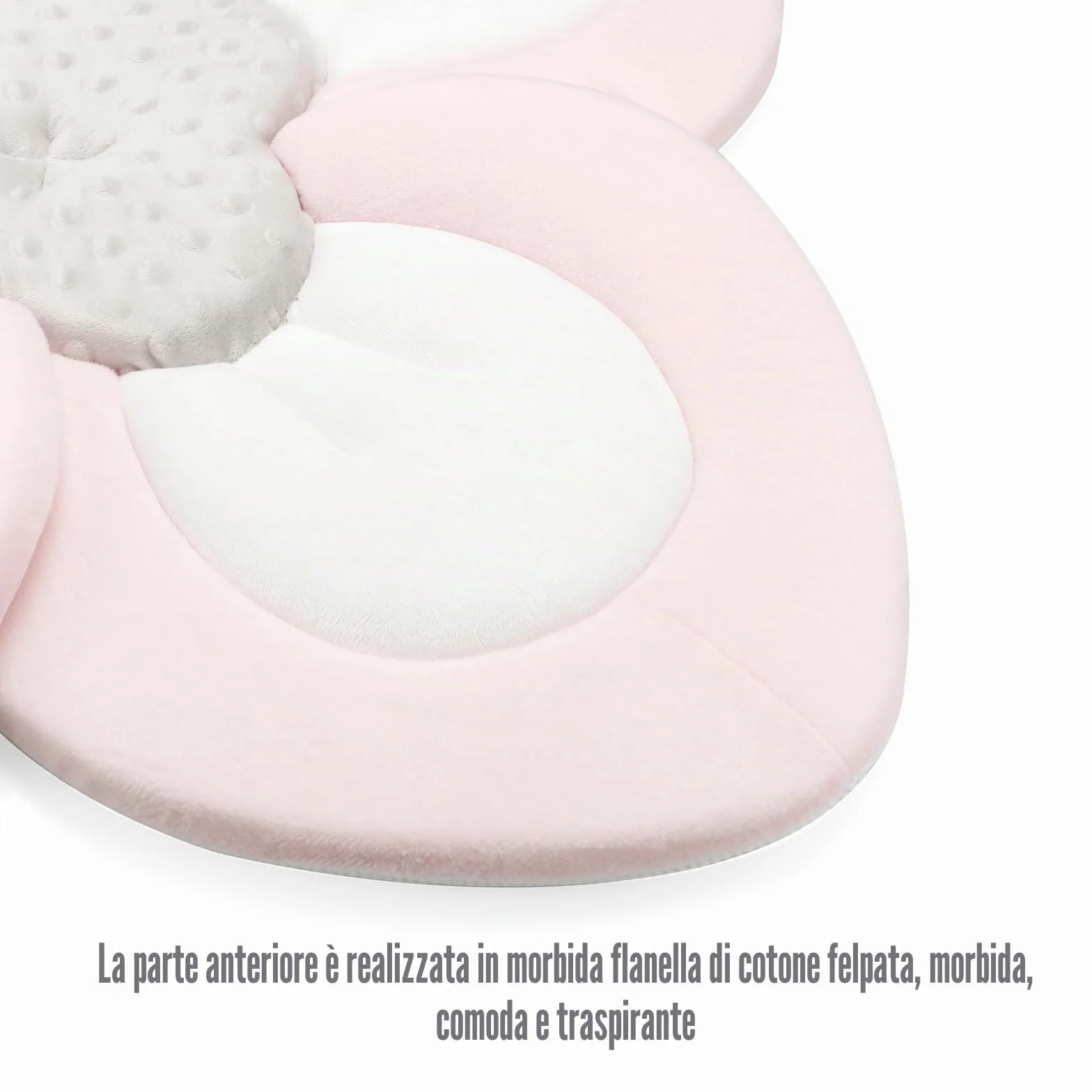 PandaEar Pad da Bagno per Bambini Neonati | Petali di Fiore Morbidi per Vasca da Bagno, Regalo Essenziale per la Doccia (Rosa)