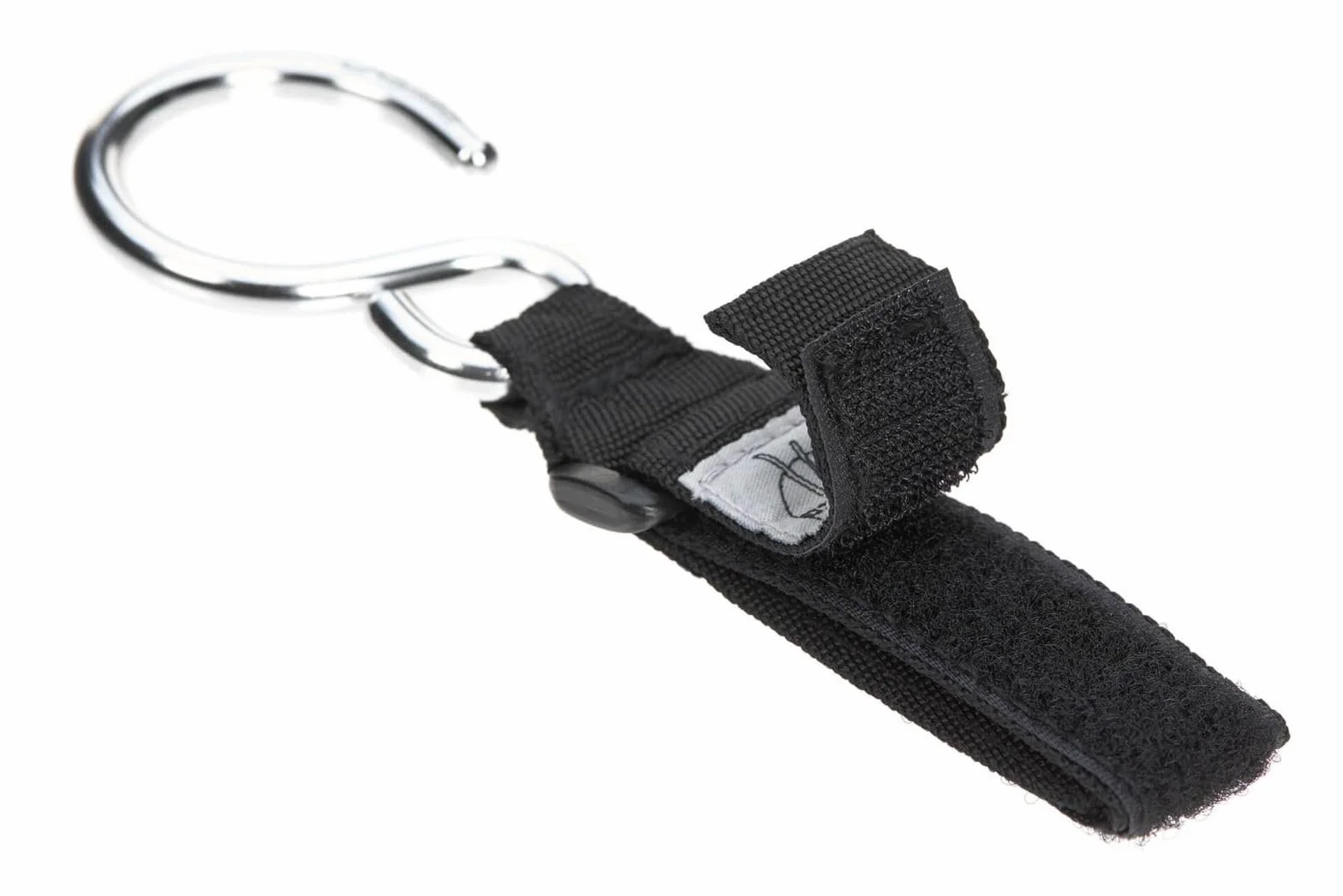 LÄSSIG Attacco per passeggino (2 pezzi) chiusura a strappo moschettone passeggino per la spesa in metallo/Stroller Hooks metal