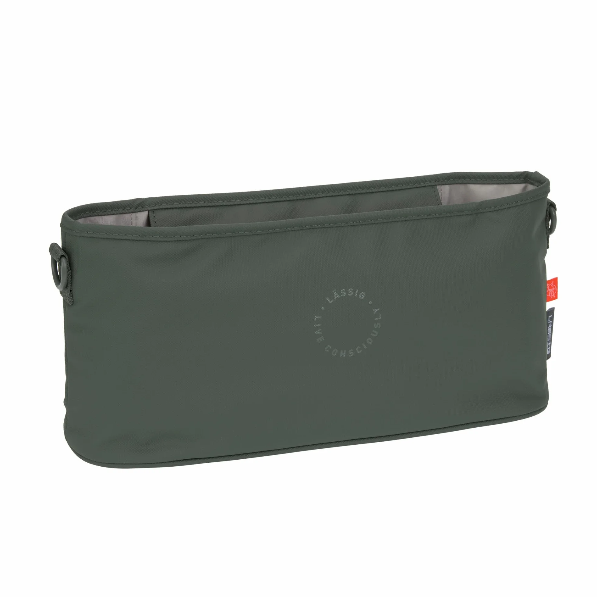 LÄSSIG Organizzatore per carrozzina per bambini organizzatore per carrozzina borsa per carrozzina con attacco per carrozzina/Buggy Organizer dark olive