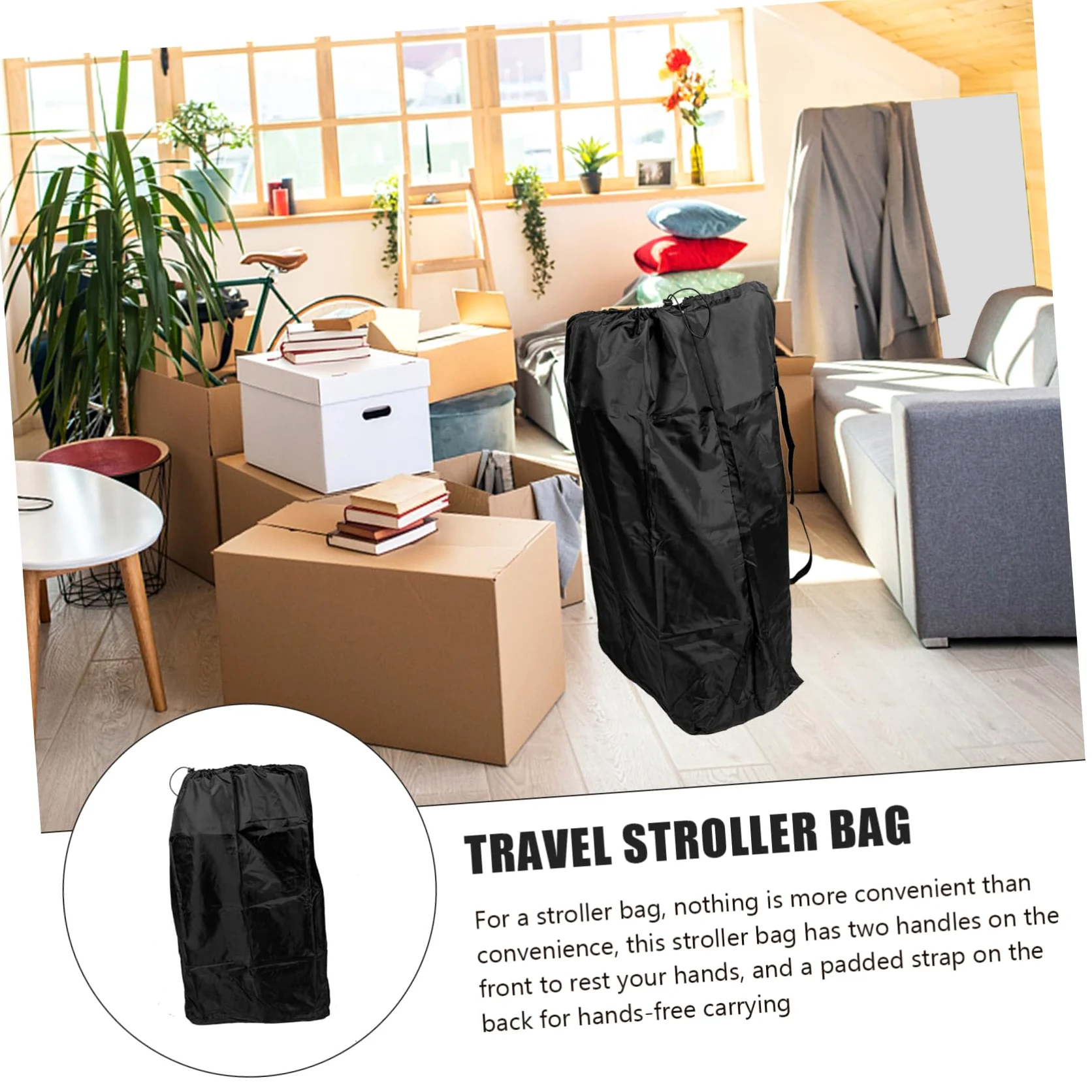 iplusmile Borsa Portaoggetti Per Passeggino in Resistente Doppia Tracolla Ergonomica Meccanismo Di Chiusura Sicuro Compatibilità Per Viaggi in Aereo Treno o Auto