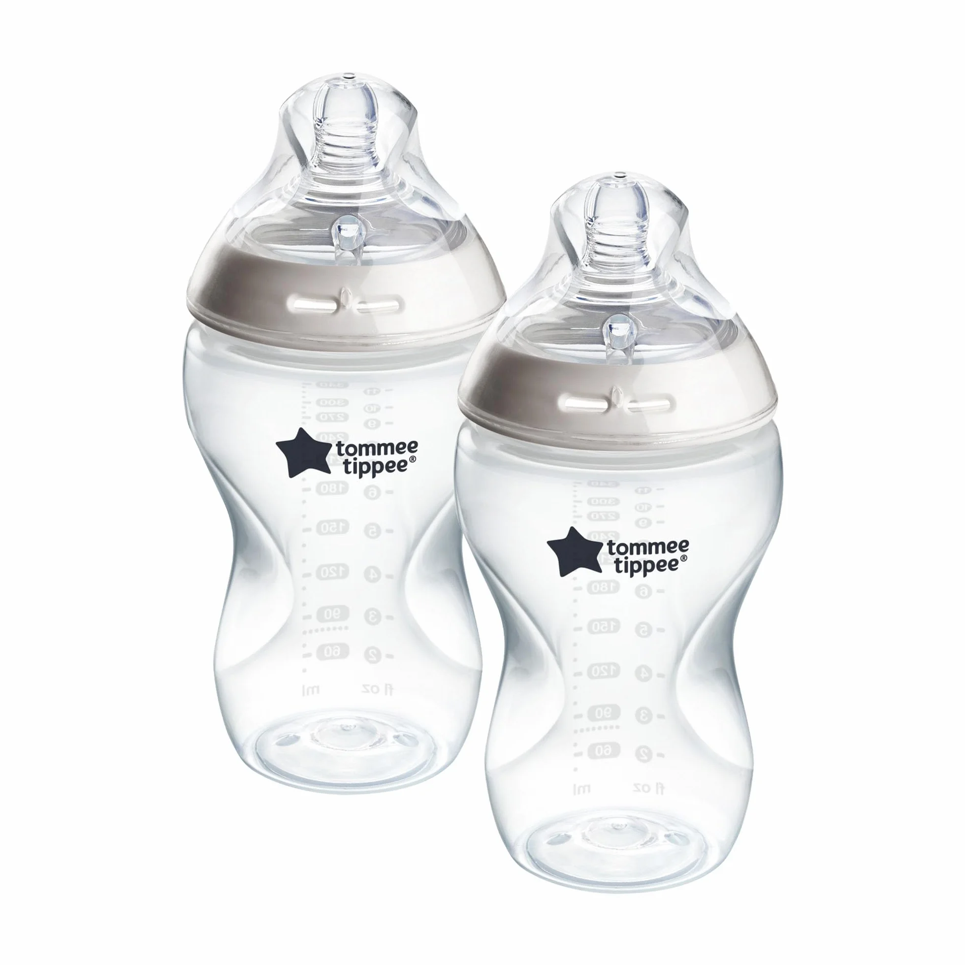 Tommee Tippee biberon anti-colica Natural Start 340ml, con tettarella simile al seno materno, valvola anti-colica, autosterilizzante, 2 pezzi