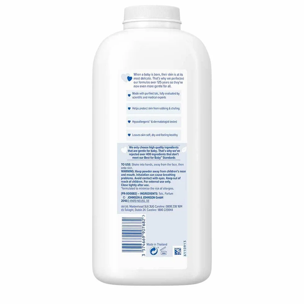 Johnson's Baby Powder 500g - Confezione da 3