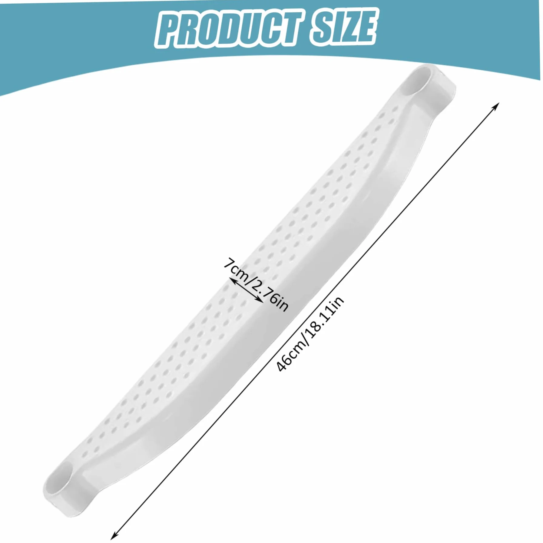 Poggiapiedi per seggiolone, 18x3" Poggiapiedi per seggiolone per bambini regolabile antiscivolo Facile da installare in plastica con anello di fissaggio